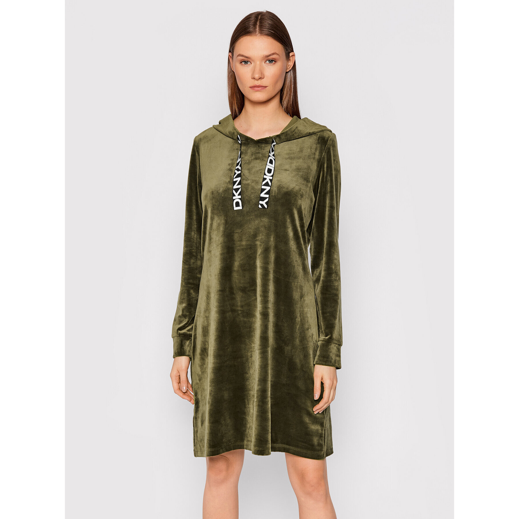 DKNY Плетена рокля DD1GN21G Зелен Regular Fit - Pepit.bg