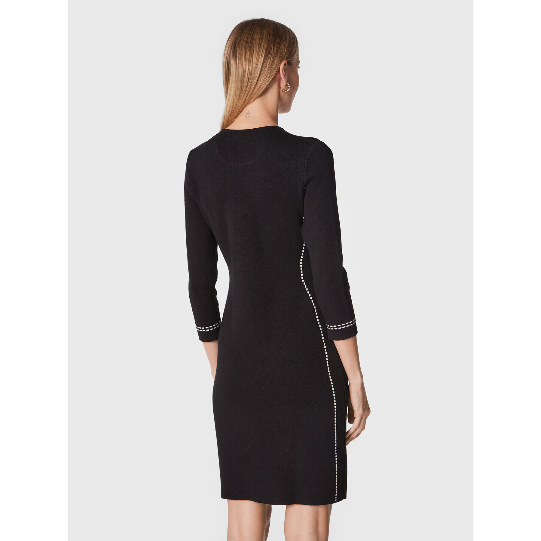 DKNY Плетена рокля DD2GN908 Черен Regular Fit - Pepit.bg