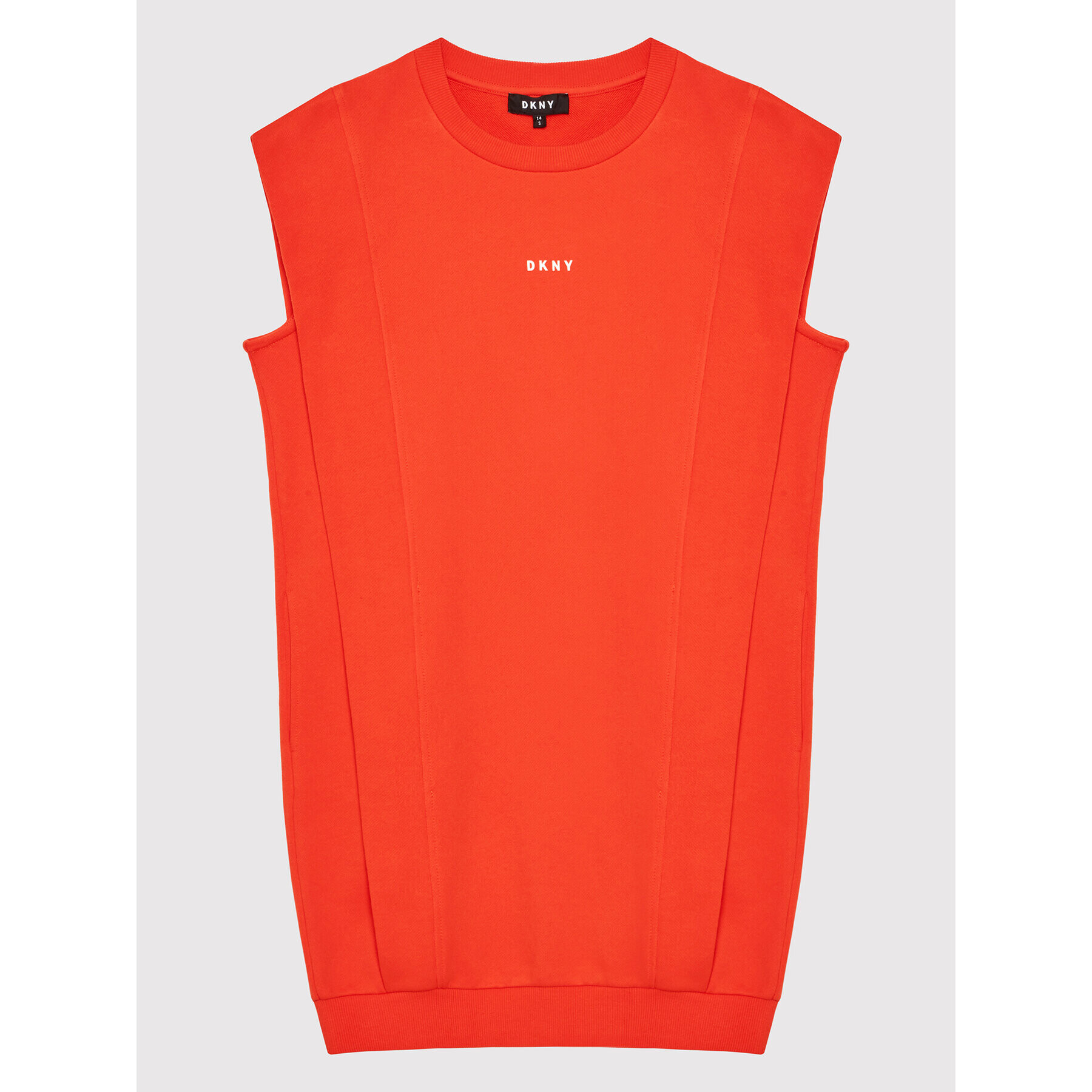 DKNY Плетена рокля D32820 S Оранжев Regular Fit - Pepit.bg