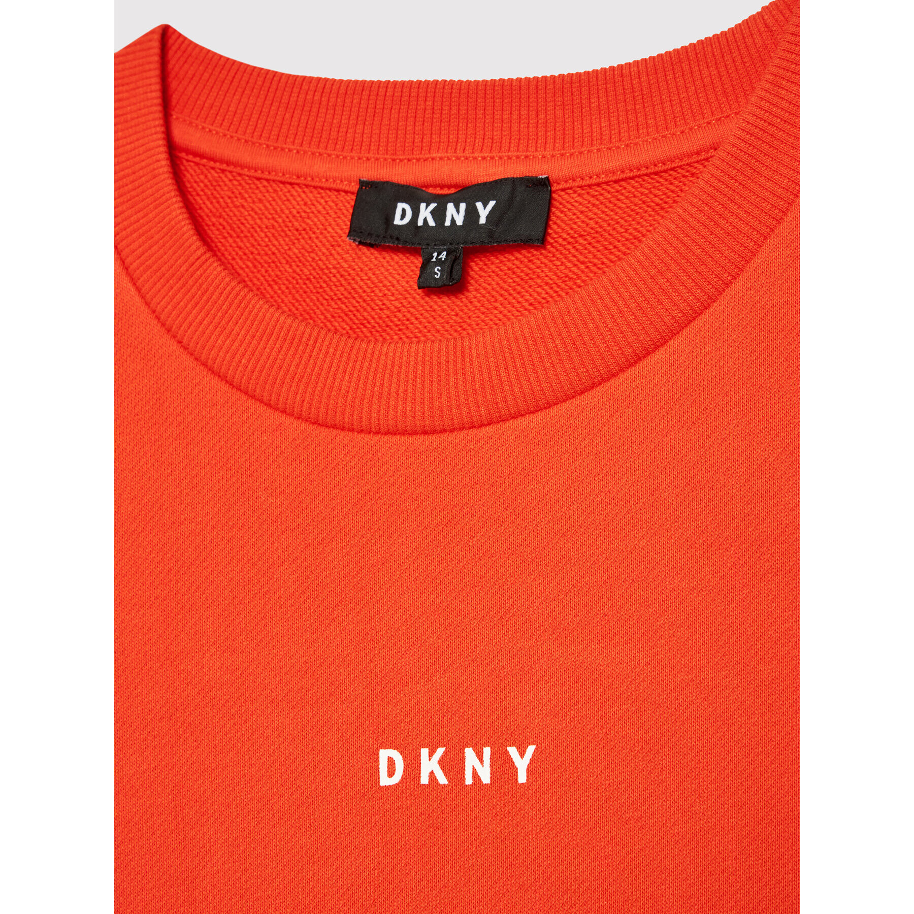 DKNY Плетена рокля D32820 S Оранжев Regular Fit - Pepit.bg