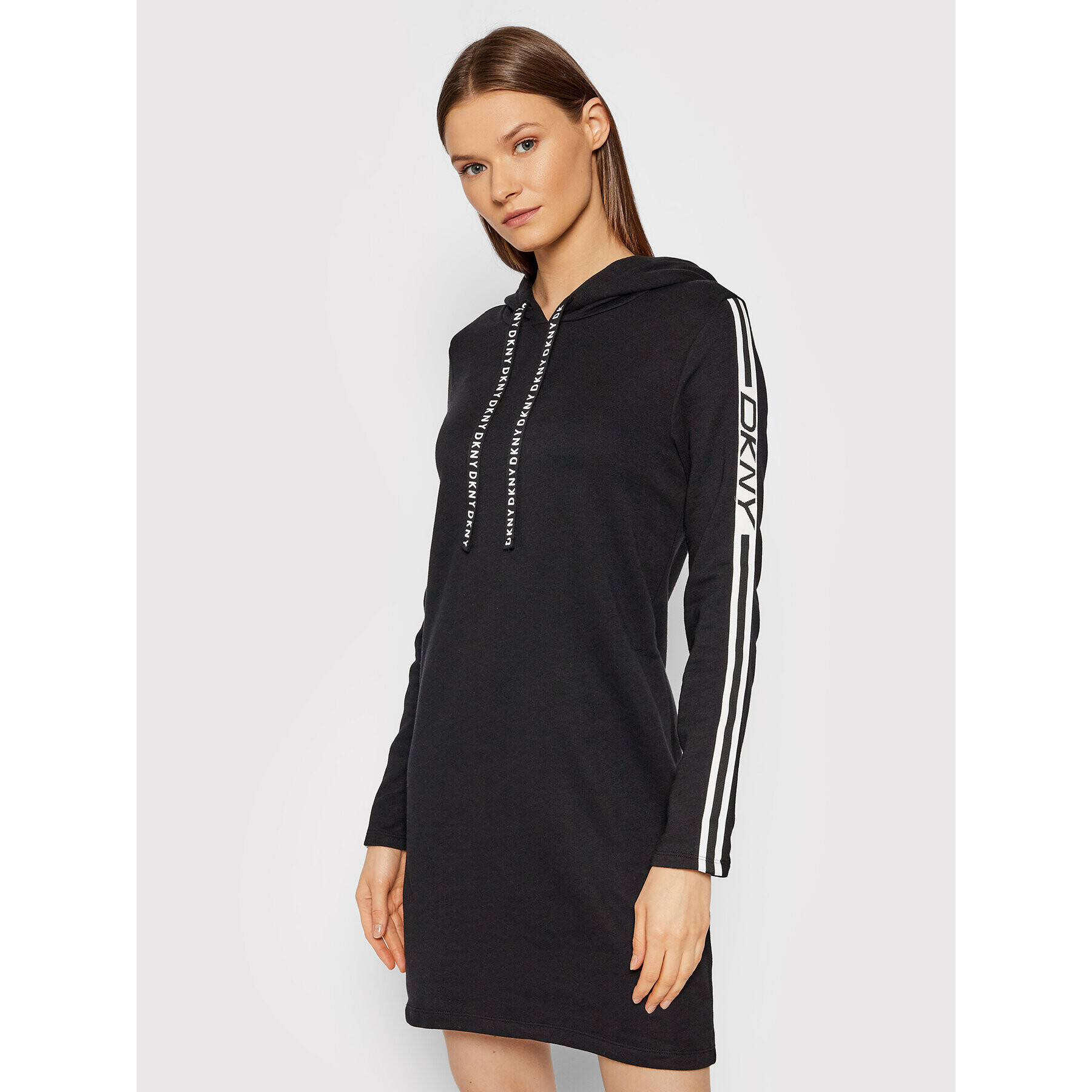 DKNY Плетена рокля DD1G3218 Черен Regular Fit - Pepit.bg