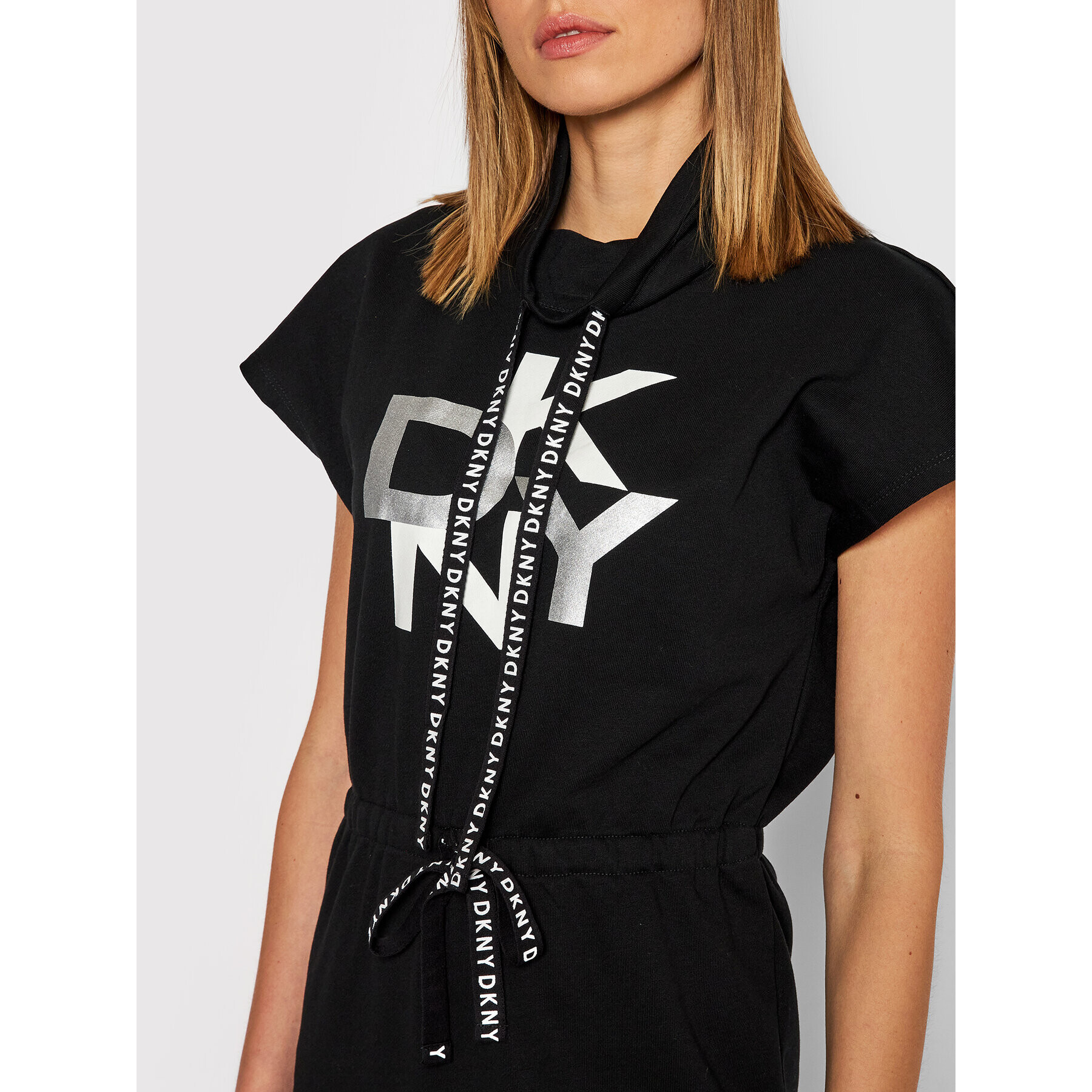 DKNY Плетена рокля DD1GD067 Черен Regular Fit - Pepit.bg