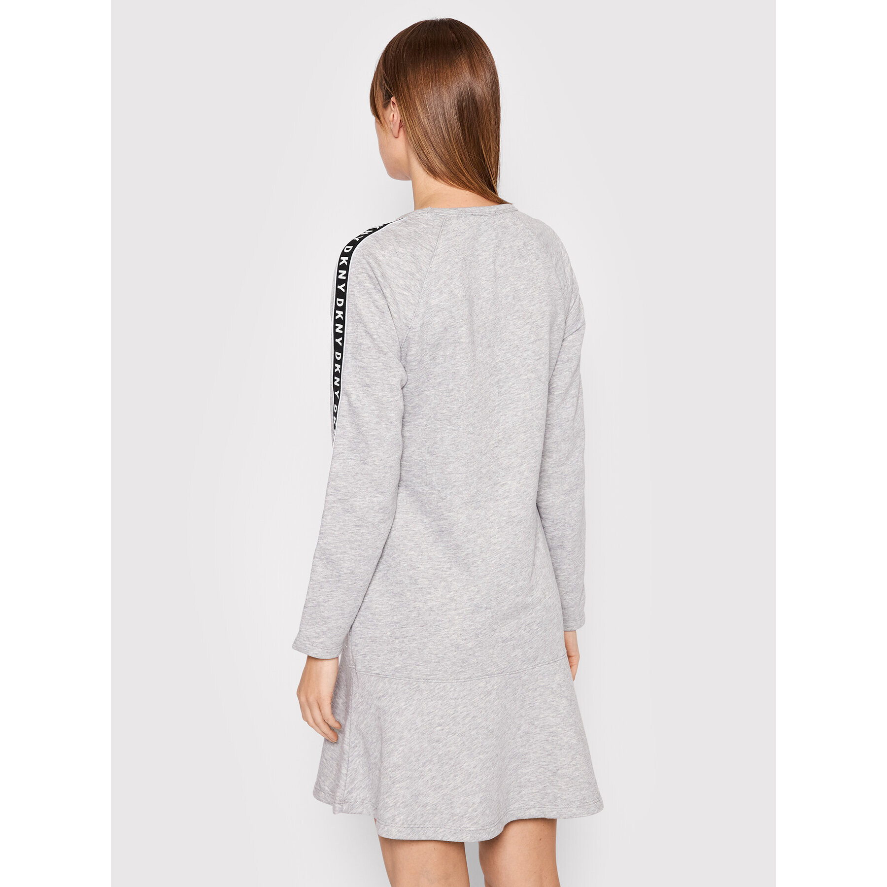 DKNY Плетена рокля DD1GD244 Сив Relaxed Fit - Pepit.bg