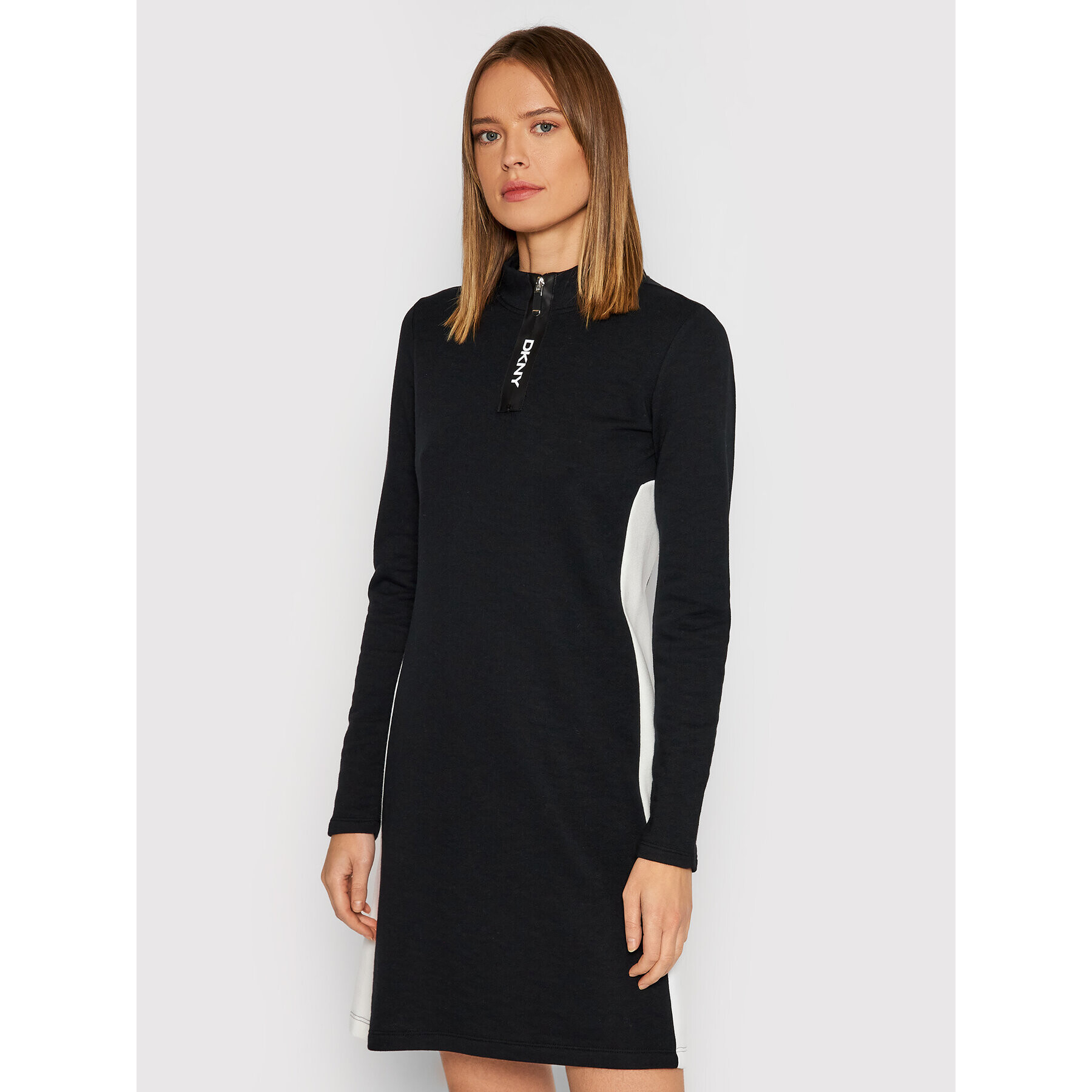DKNY Плетена рокля DD1GN247 Черен Regular Fit - Pepit.bg