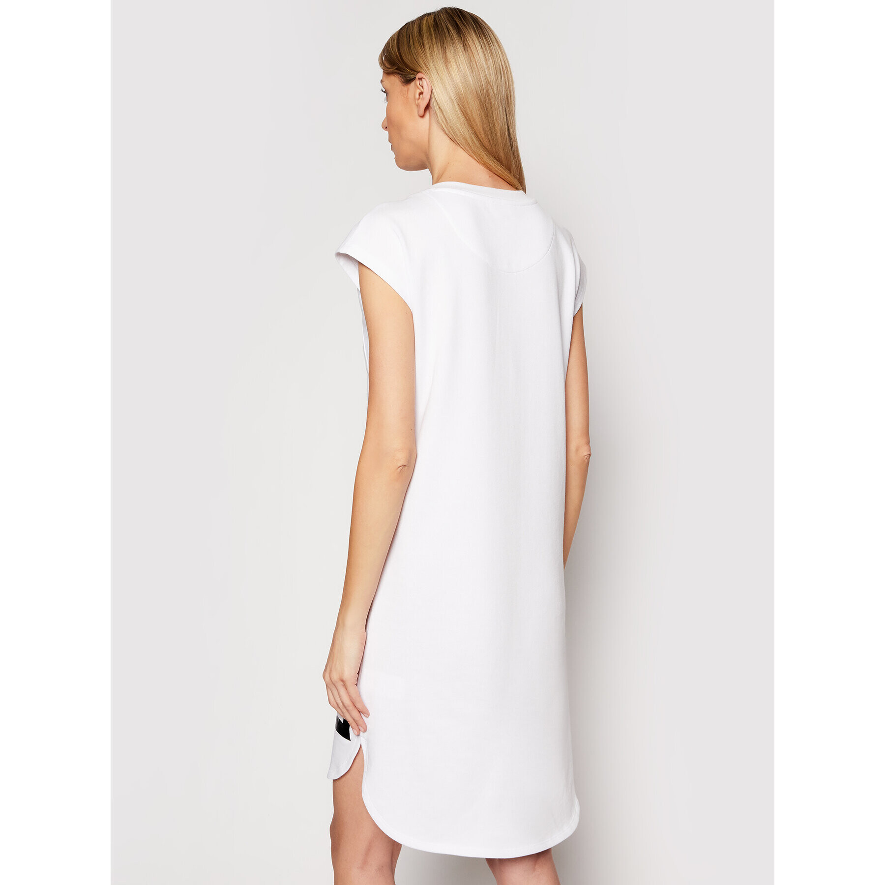 DKNY Плетена рокля P0RD1B2J Бял Regular Fit - Pepit.bg