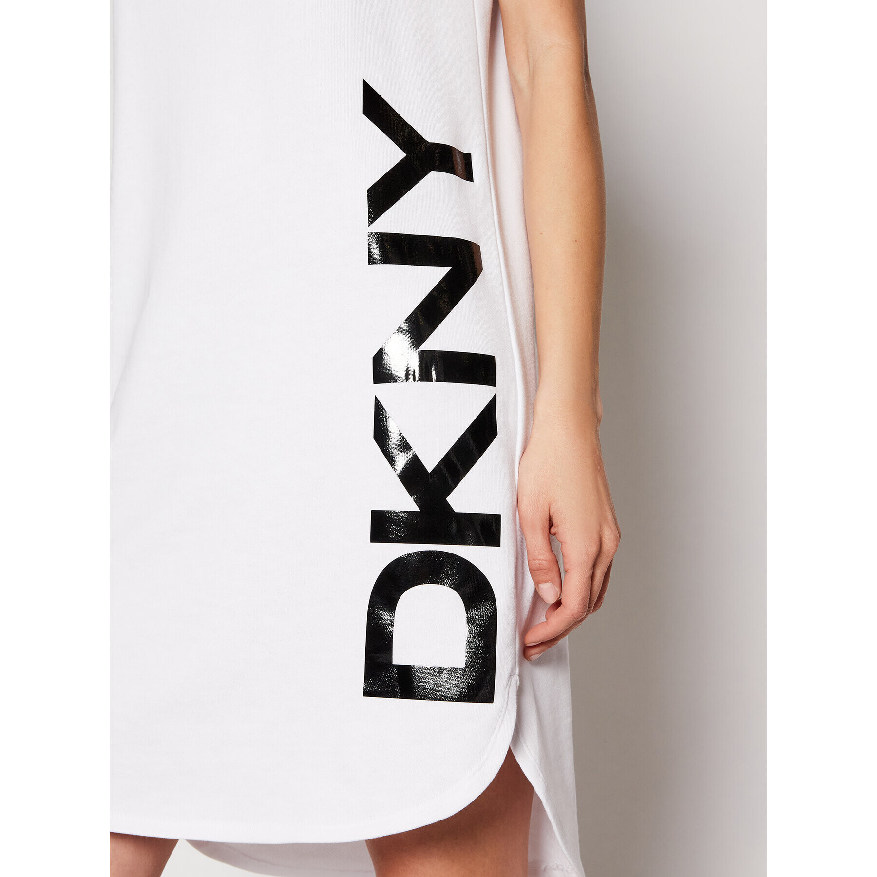 DKNY Плетена рокля P0RD1B2J Бял Regular Fit - Pepit.bg