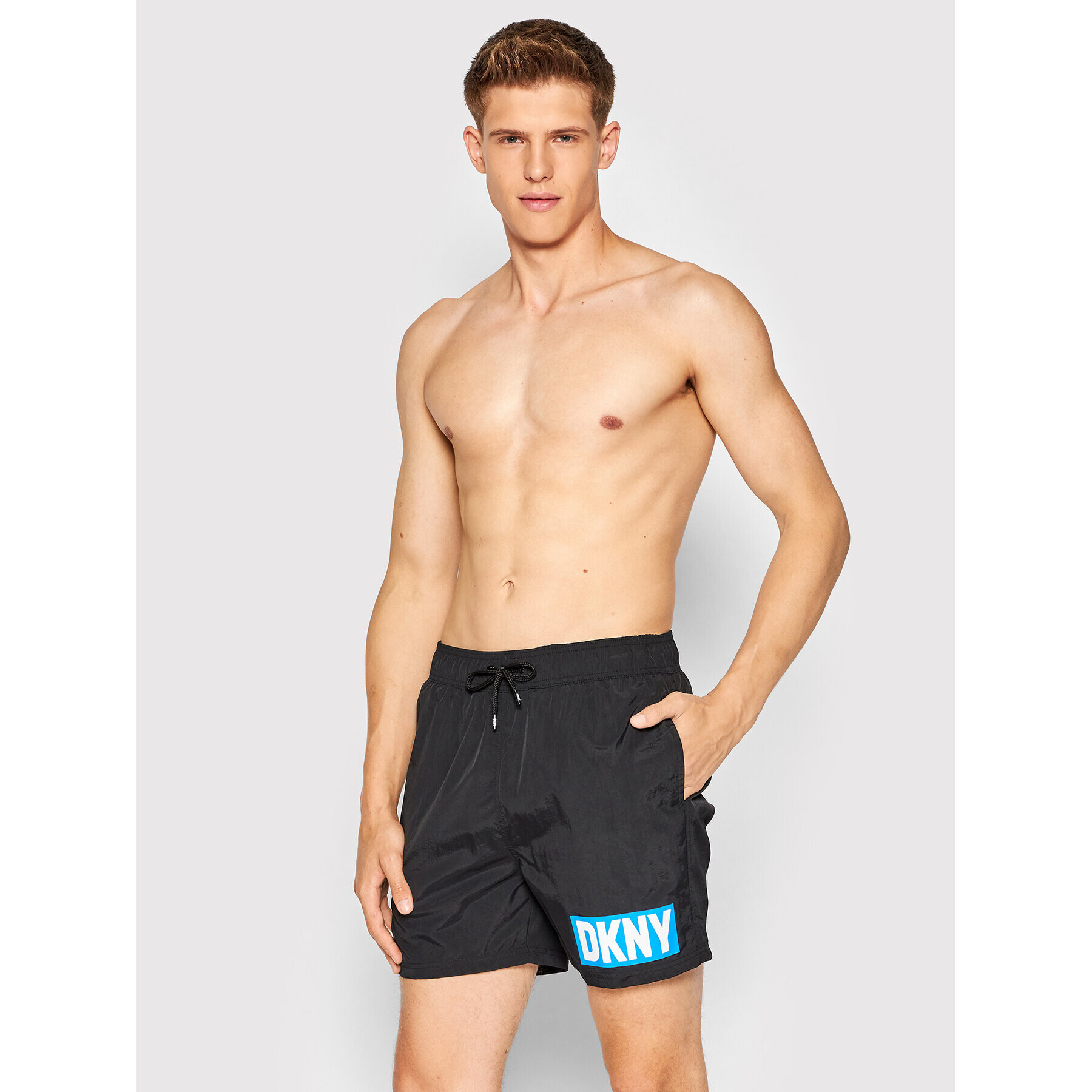 DKNY Плувни шорти L5_6036_DKY Черен Regular Fit - Pepit.bg