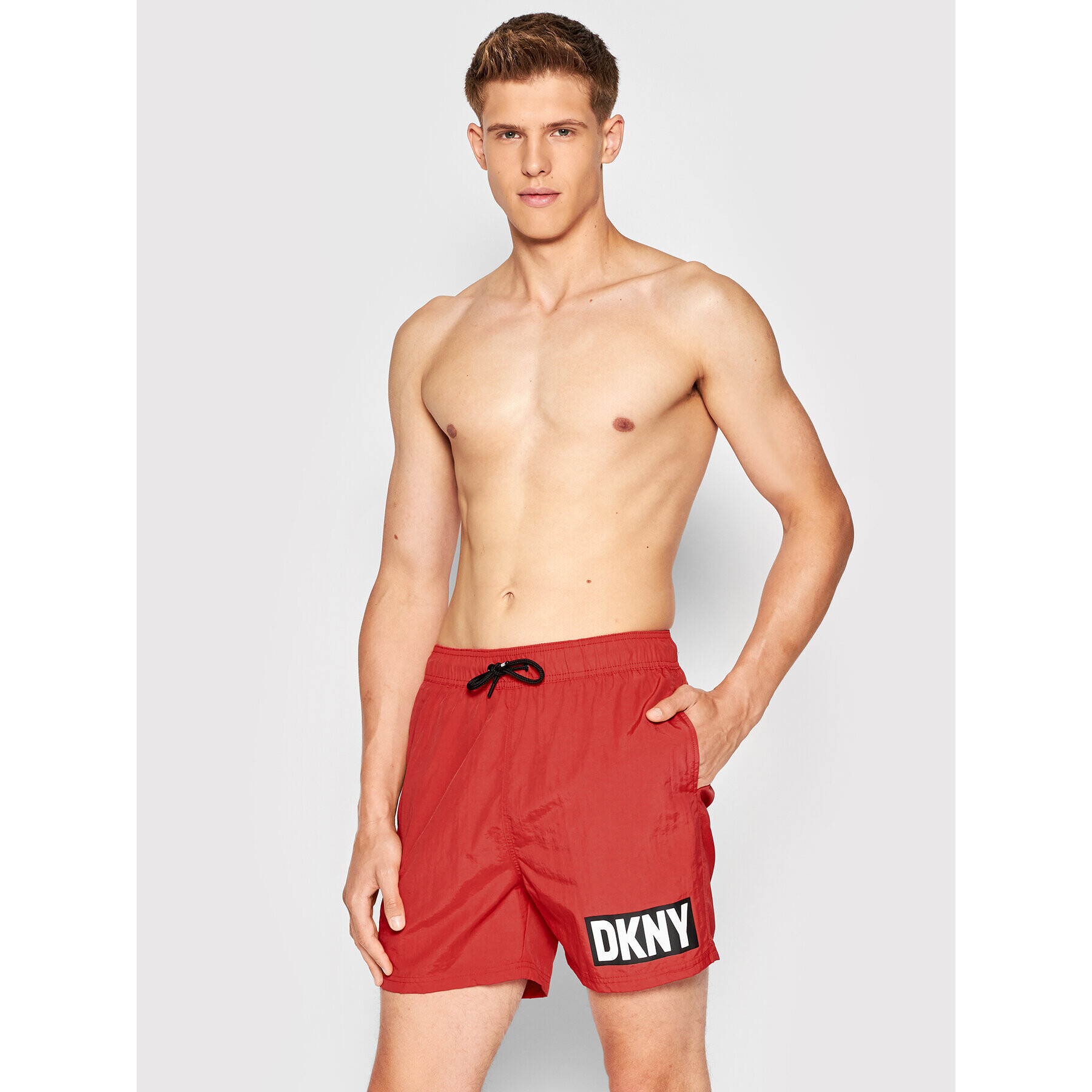 DKNY Плувни шорти L5_6036_DKY Червен Regular Fit - Pepit.bg