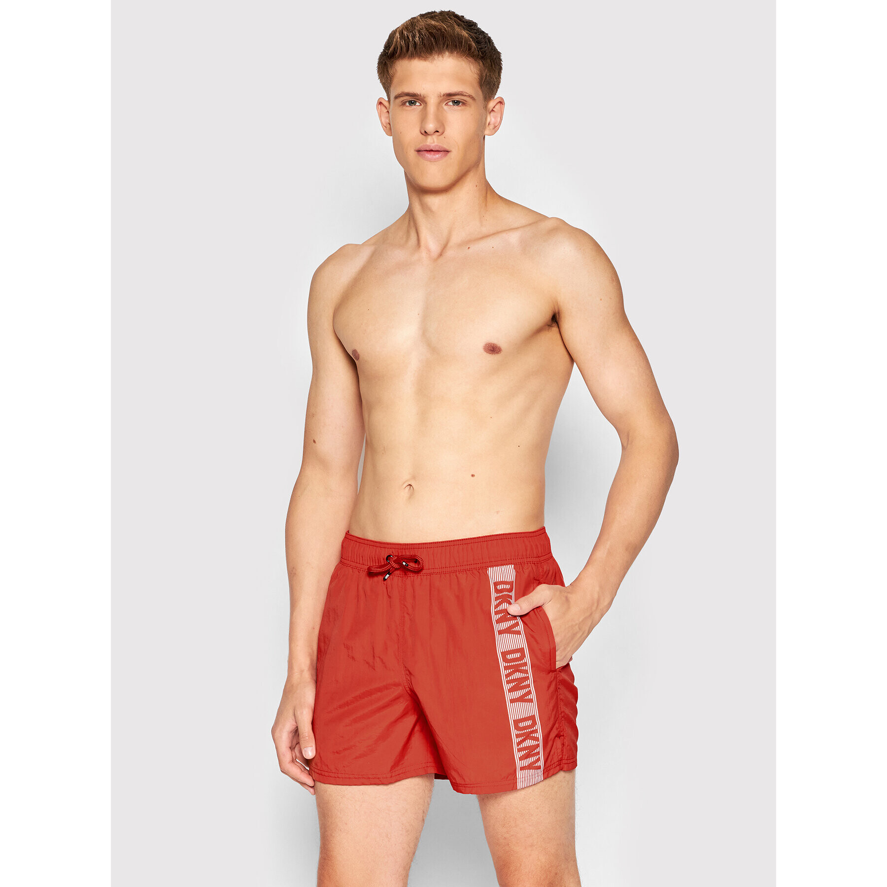 DKNY Плувни шорти L5_6037_DKY Червен Regular Fit - Pepit.bg