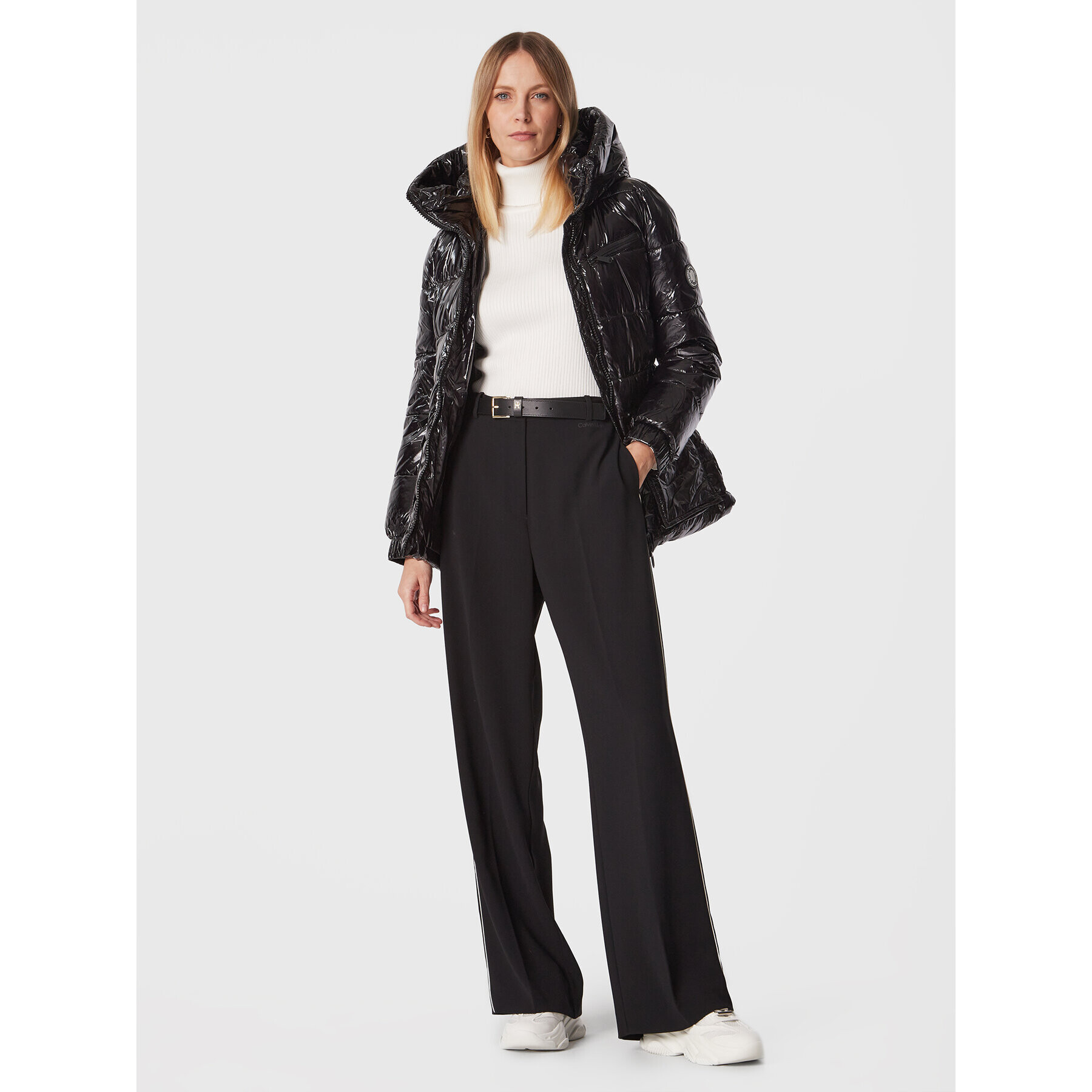 DKNY Поло P2MSB05N Екрю Regular Fit - Pepit.bg