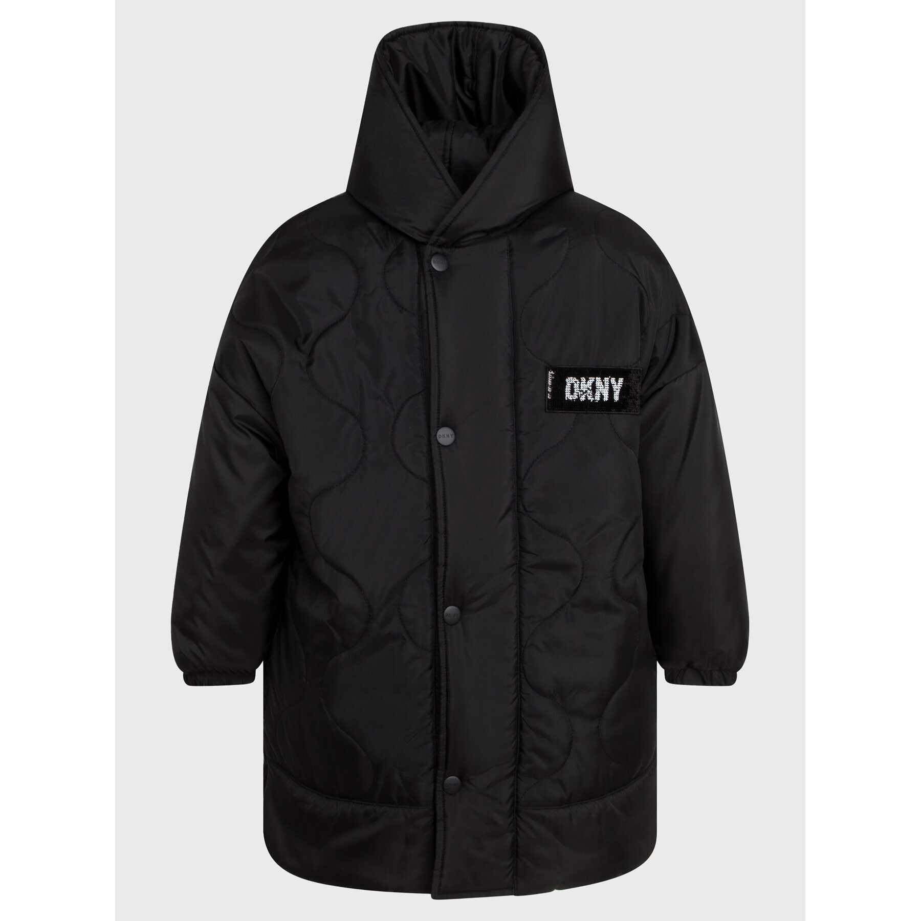 DKNY Преходно яке D36664 M Черен Relaxed Fit - Pepit.bg