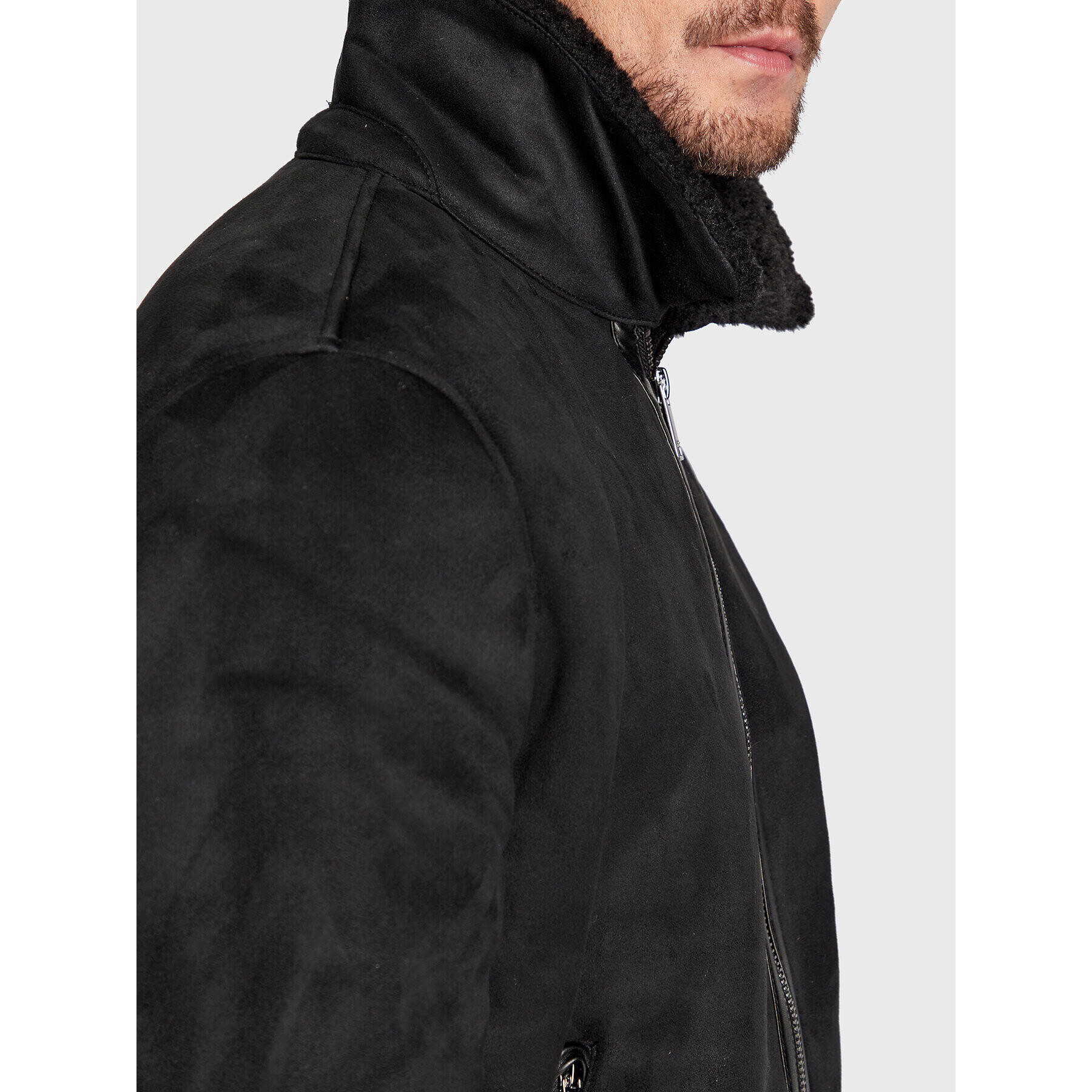 DKNY Преходно яке DX9MS846 Черен Regular Fit - Pepit.bg