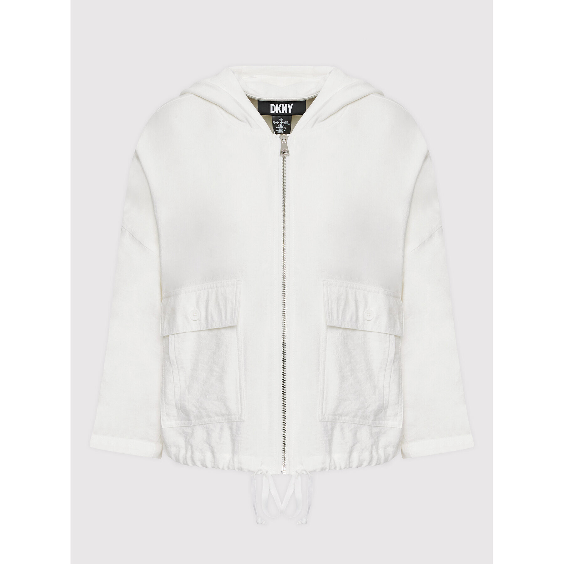 DKNY Преходно яке P2AC7M24 Бял Relaxed Fit - Pepit.bg