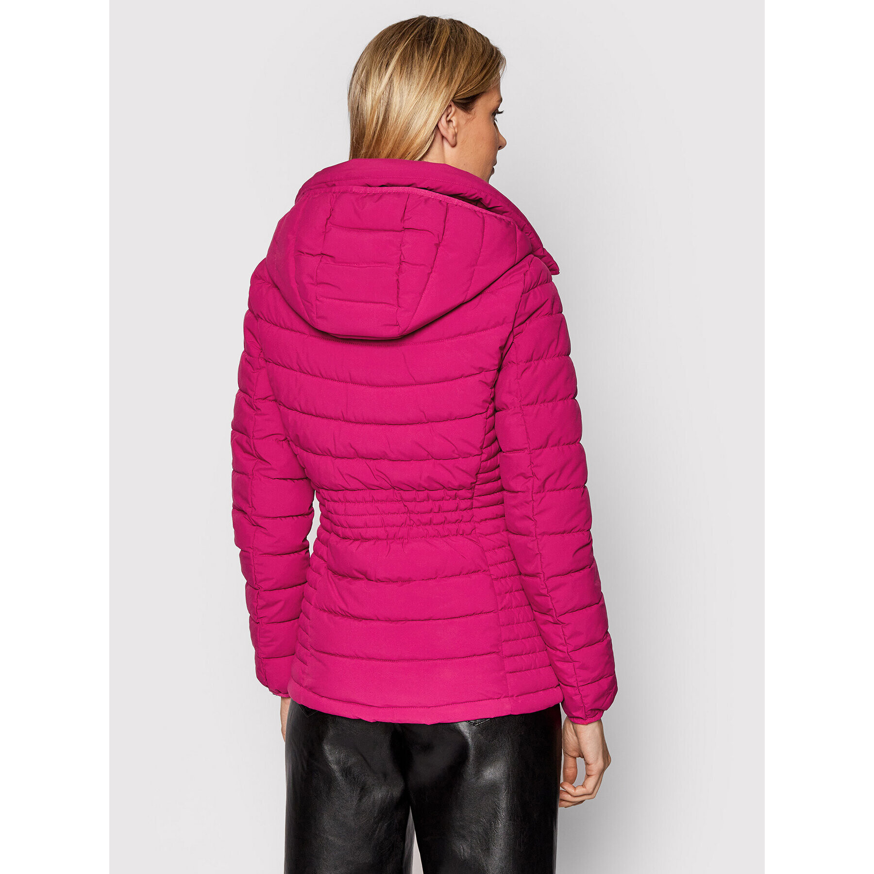 DKNY Пухено яке DL1MP298 Розов Regular Fit - Pepit.bg