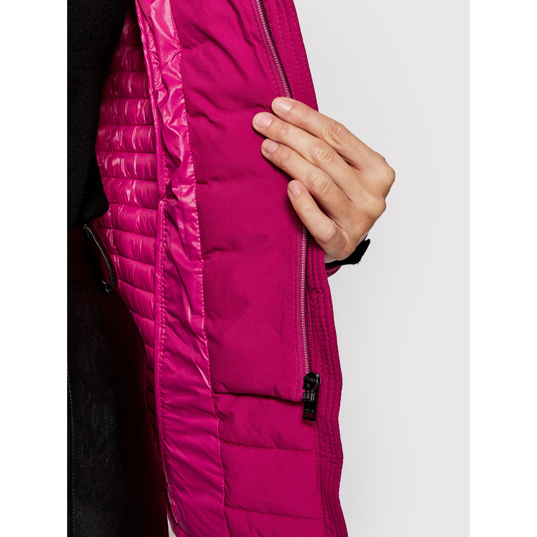 DKNY Пухено яке DL1MP298 Розов Regular Fit - Pepit.bg