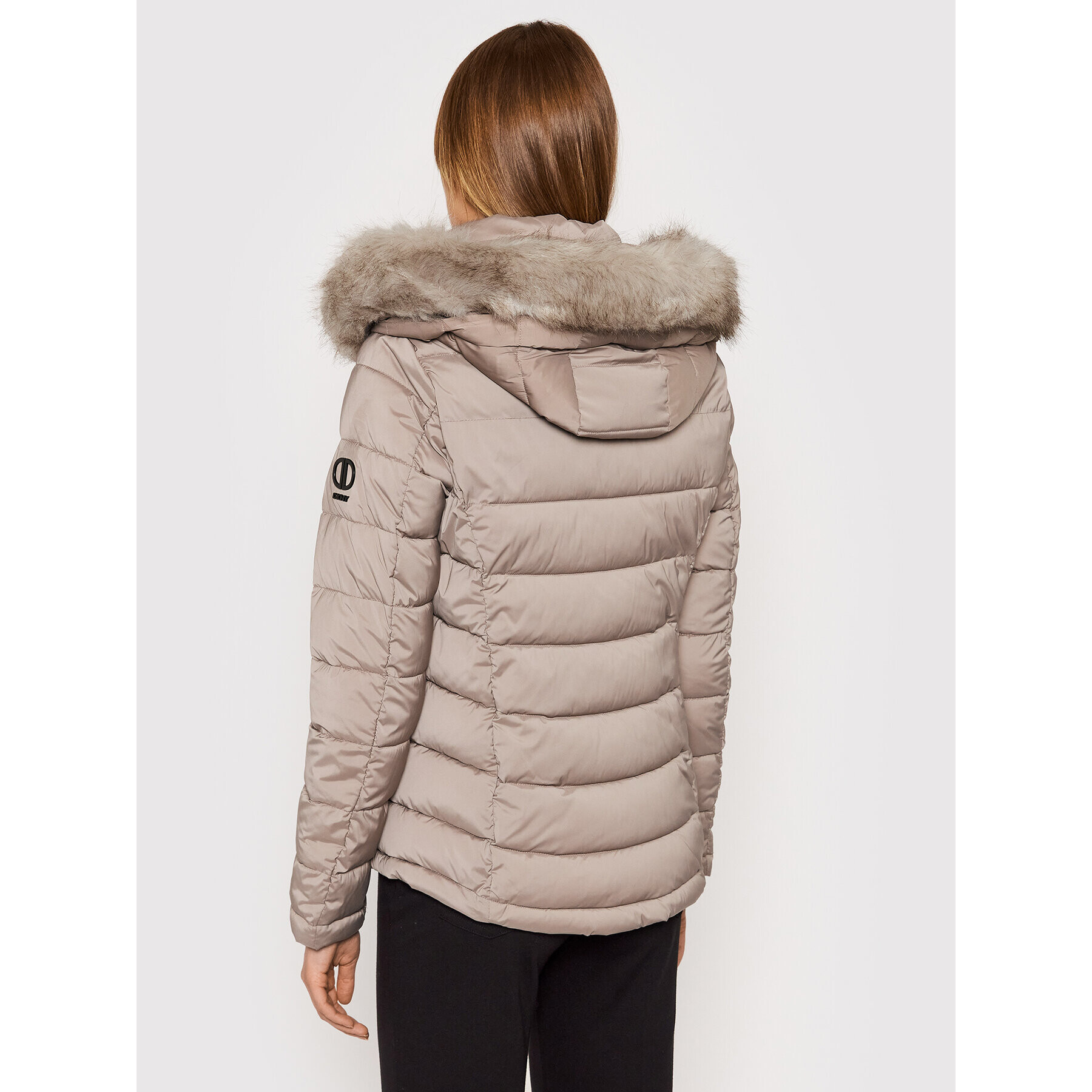 DKNY Пухено яке DL1MPG50 Бежов Regular Fit - Pepit.bg