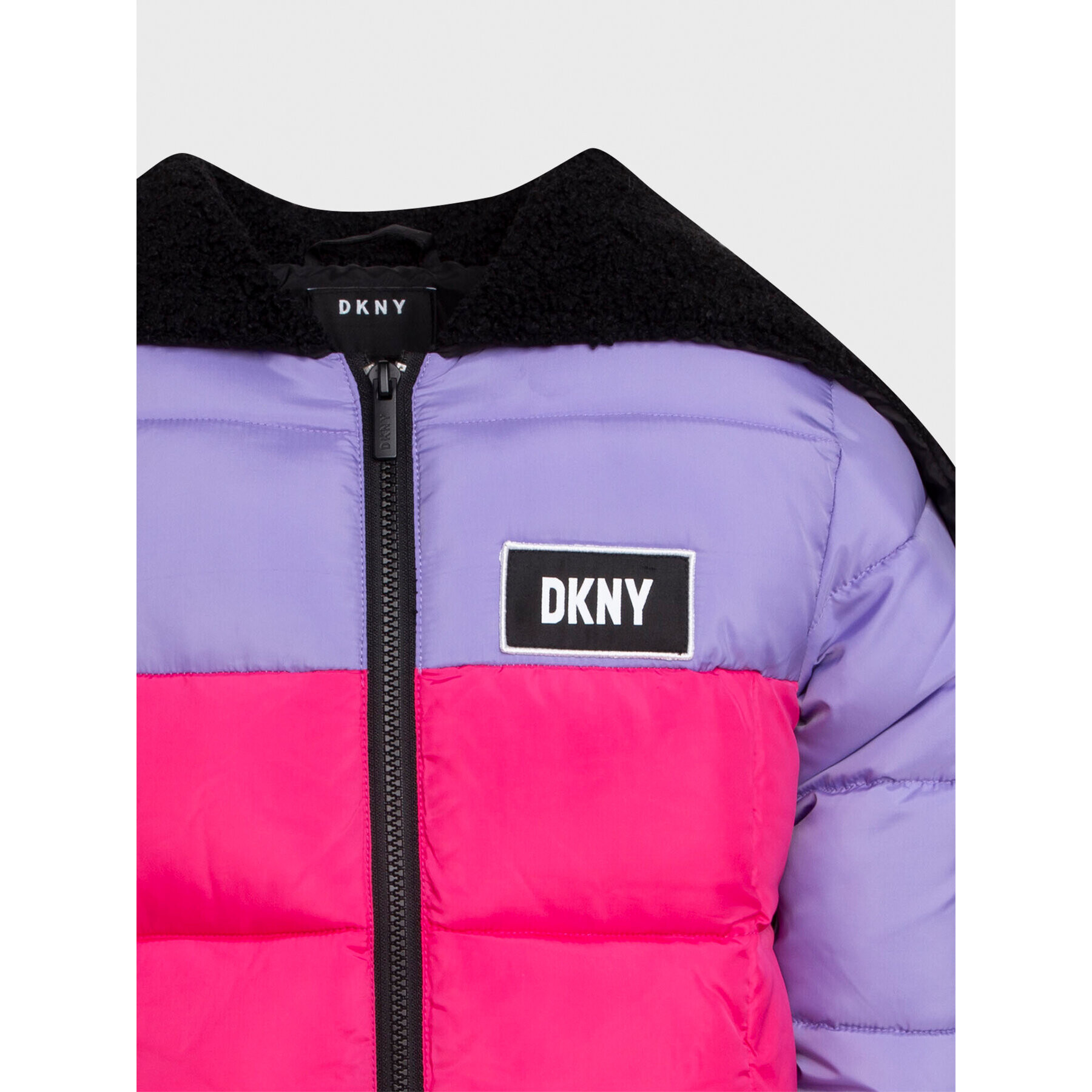 DKNY Пухено яке D36661 S Цветен Regular Fit - Pepit.bg