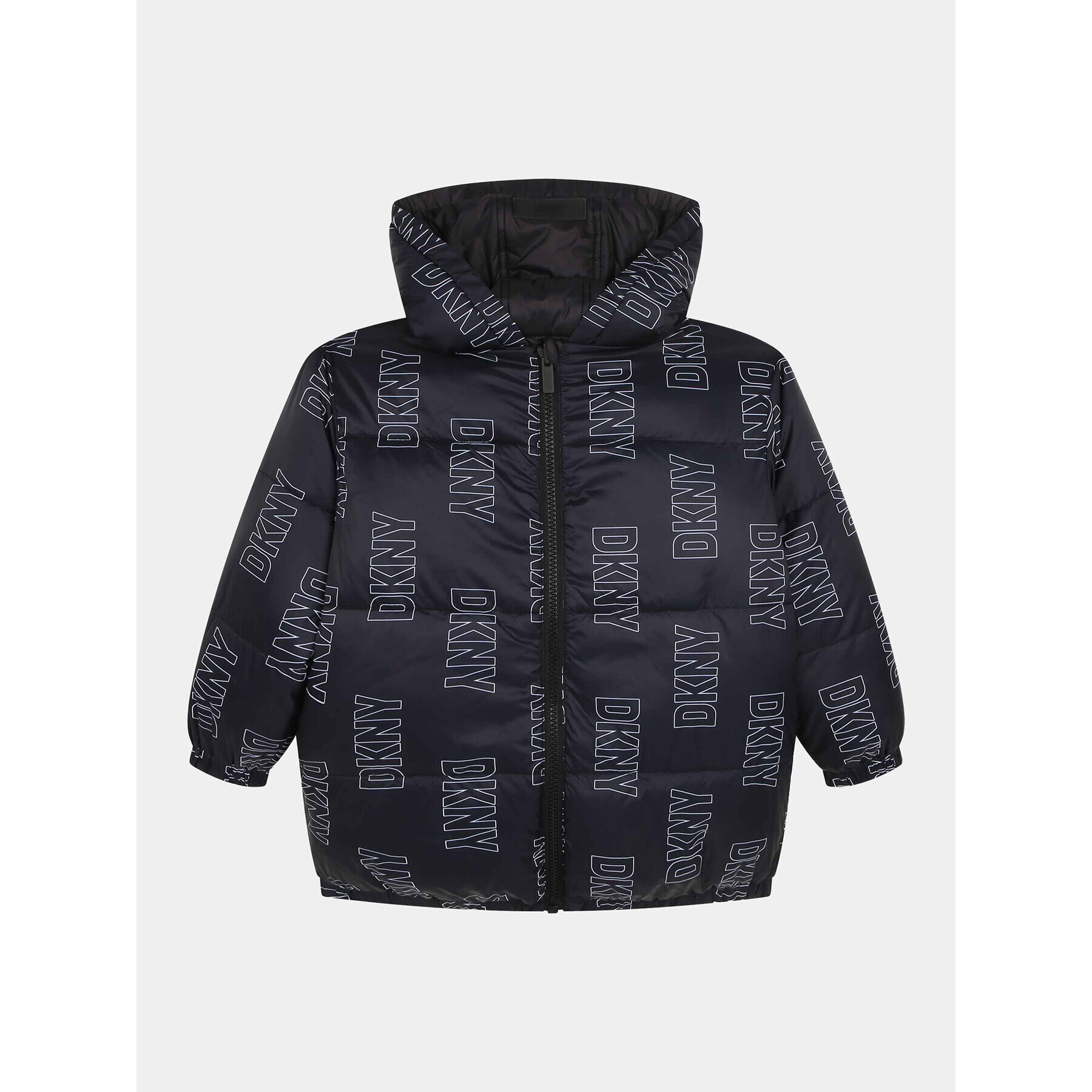 DKNY Пухено яке D36687 D Черен Regular Fit - Pepit.bg