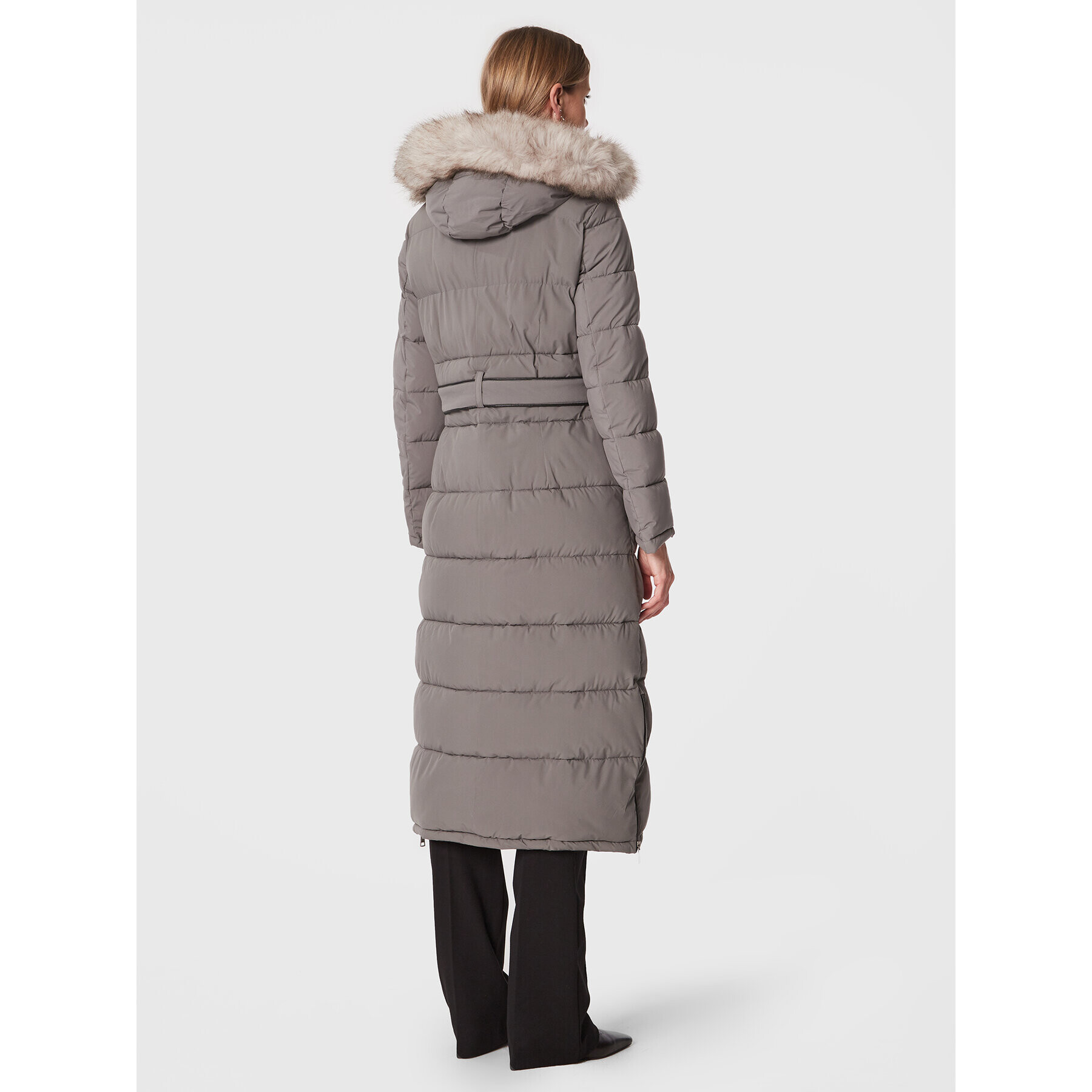 DKNY Пухено яке DL2MPE75 Сив Regular Fit - Pepit.bg