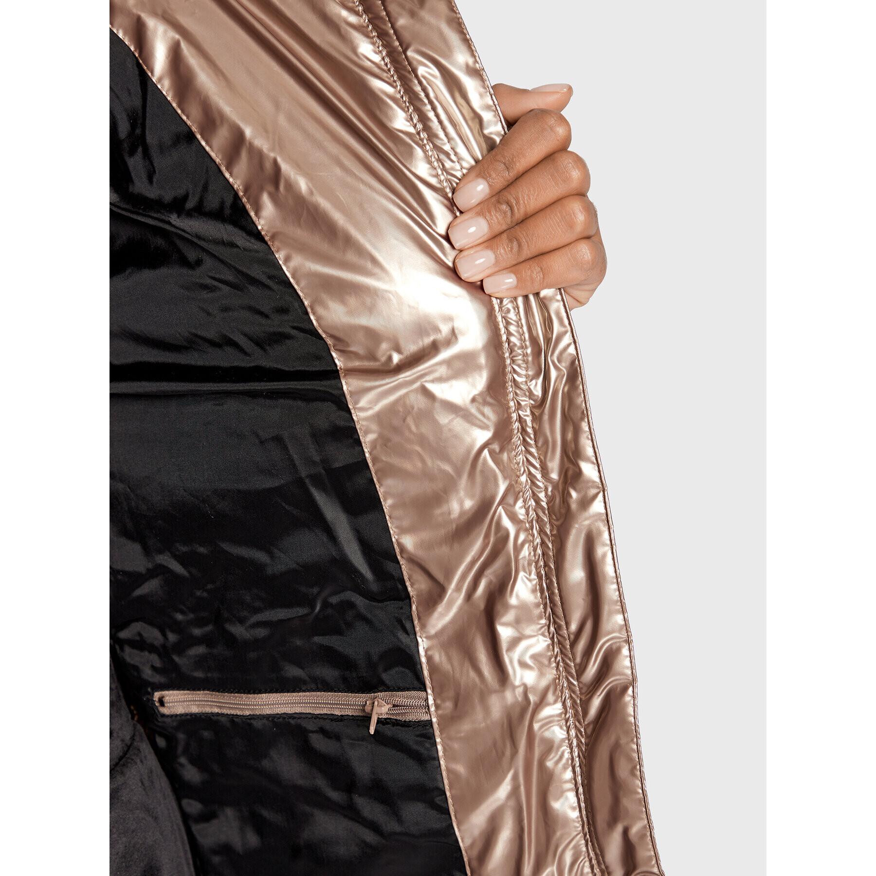 DKNY Пухено яке DL2MPF63 Златист Regular Fit - Pepit.bg