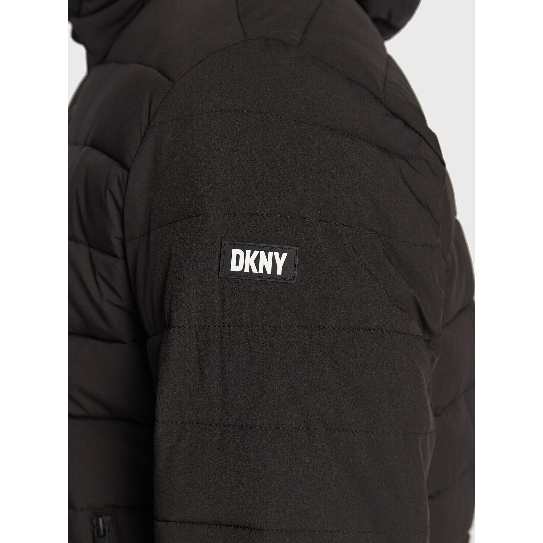 DKNY Пухено яке DX9MP651 Черен Regular Fit - Pepit.bg