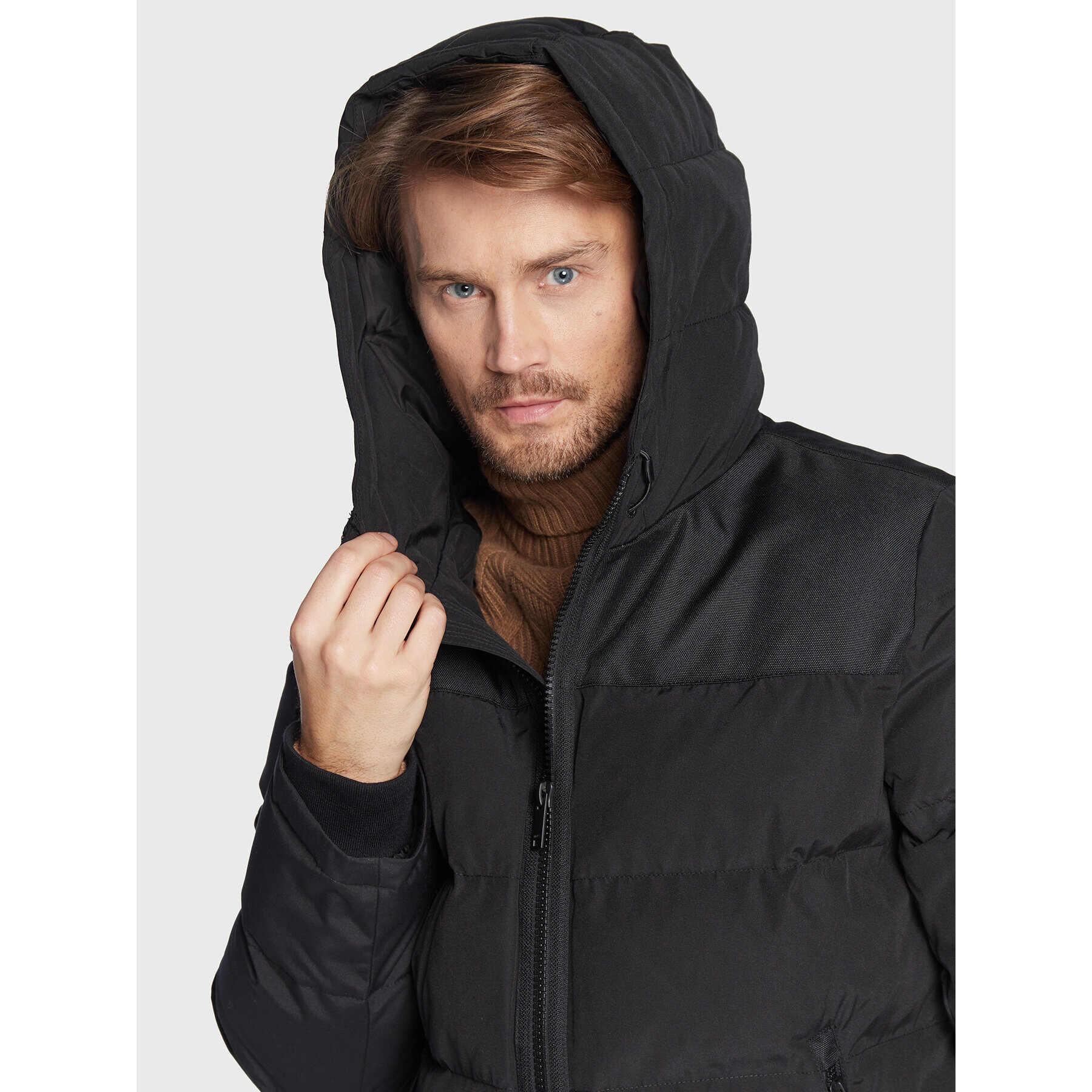 DKNY Пухено яке DX9MP802 Черен Regular Fit - Pepit.bg