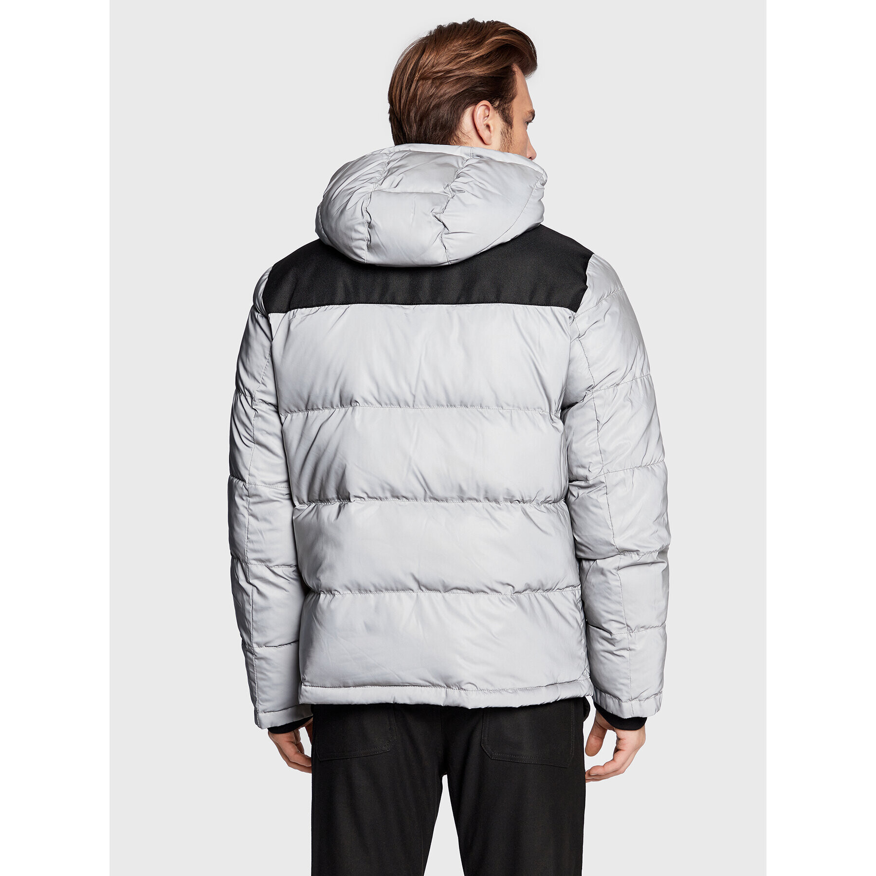 DKNY Пухено яке DX9MP802 Сив Regular Fit - Pepit.bg