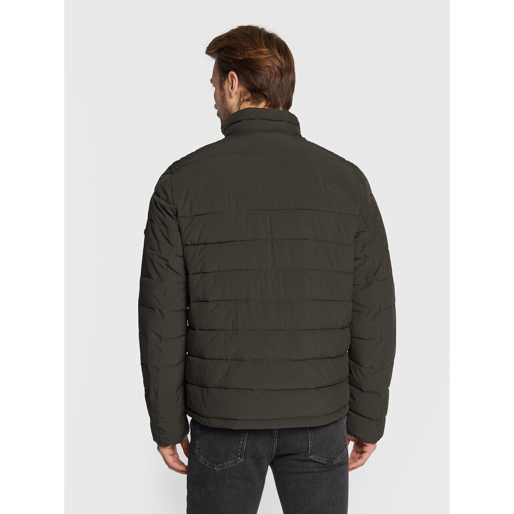 DKNY Пухено яке DX9MP803 Каки Regular Fit - Pepit.bg