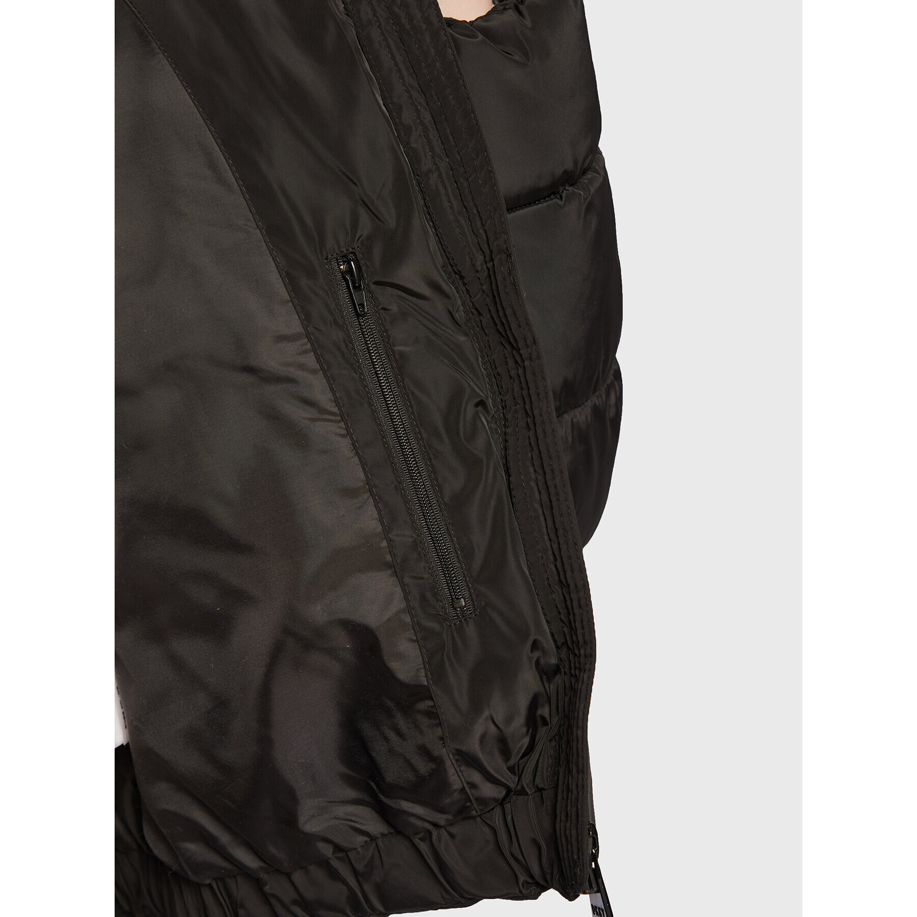 DKNY Пухено яке P2MCMHVU Черен Regular Fit - Pepit.bg