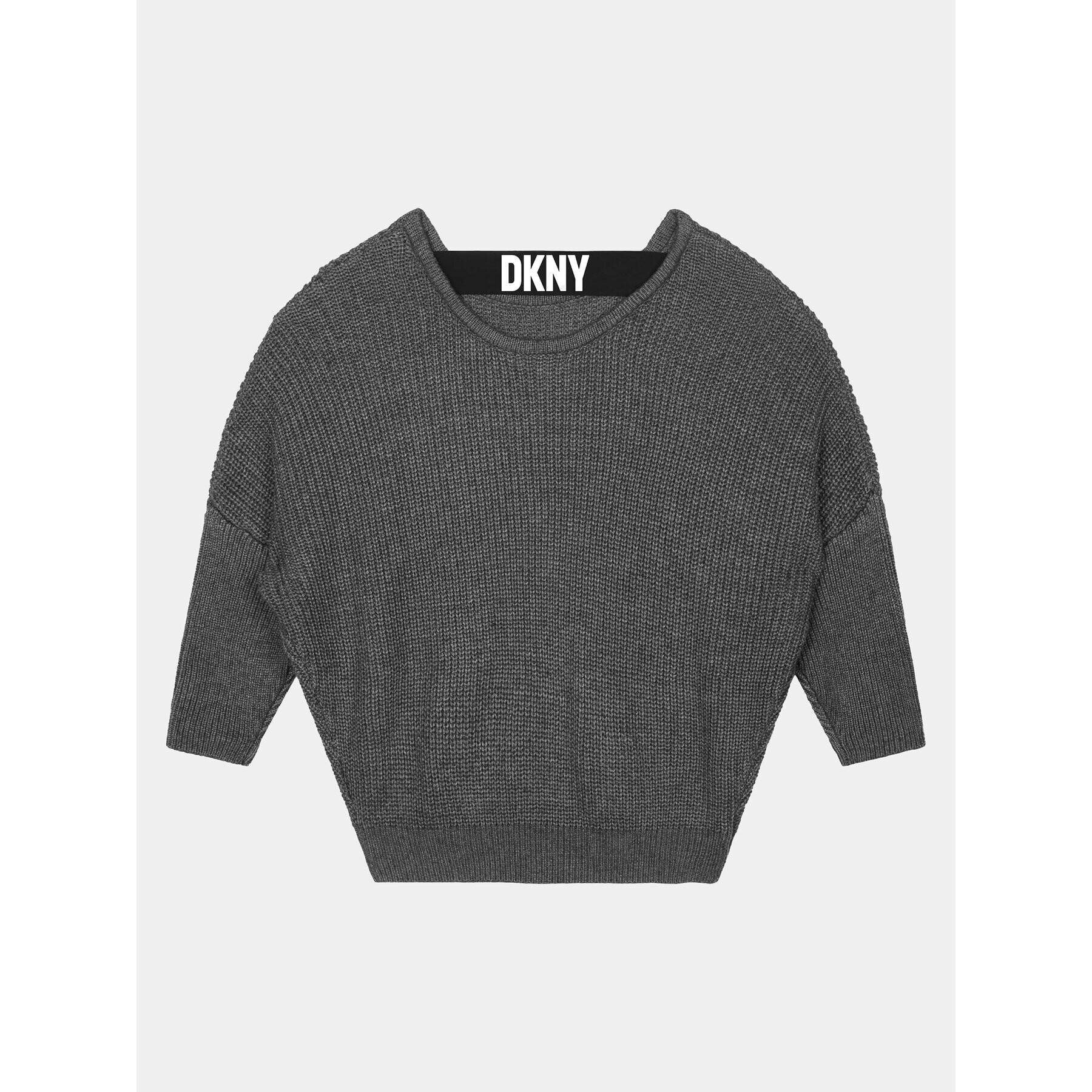 DKNY Пуловер D35T11 D Сив Regular Fit - Pepit.bg