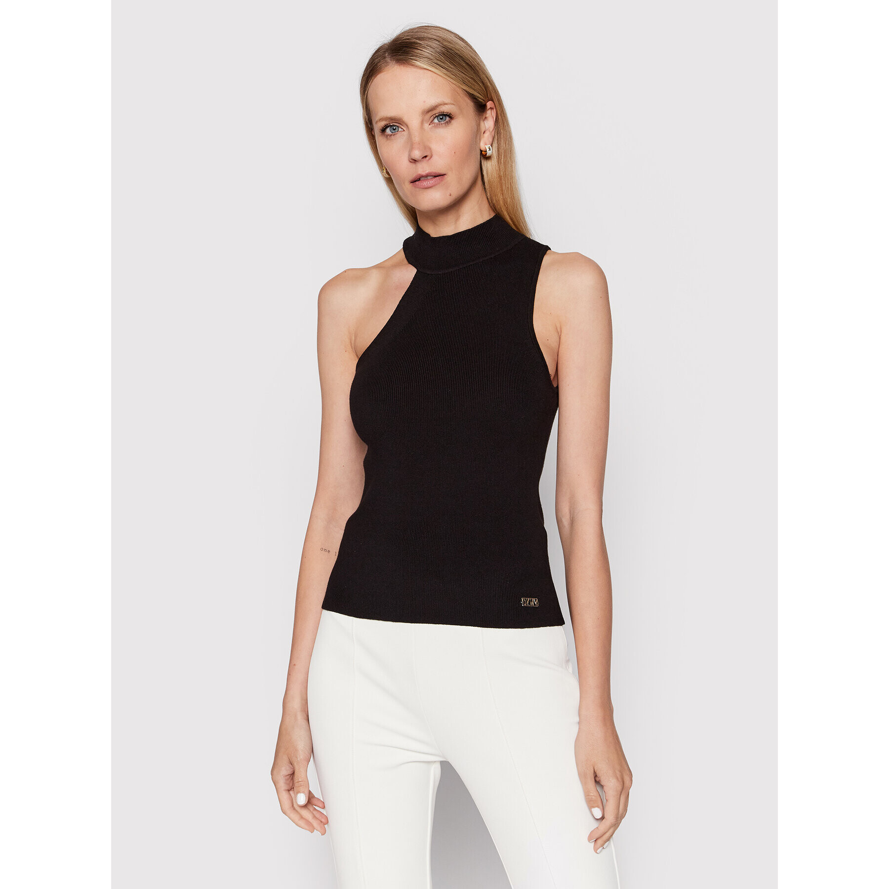 DKNY топ P2ASAA41 Черен Slim Fit - Pepit.bg