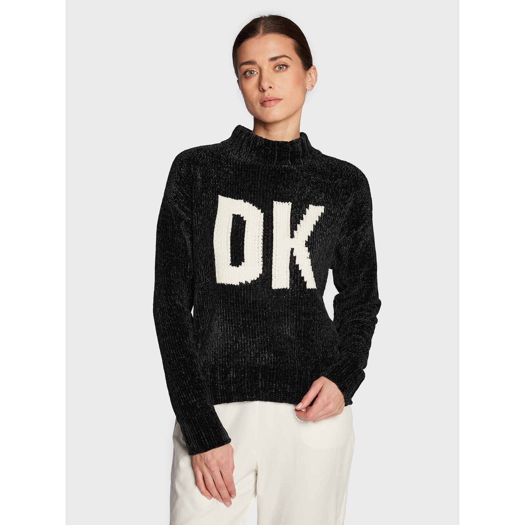 DKNY Пуловер P2MS7332 Черен Regular Fit - Pepit.bg