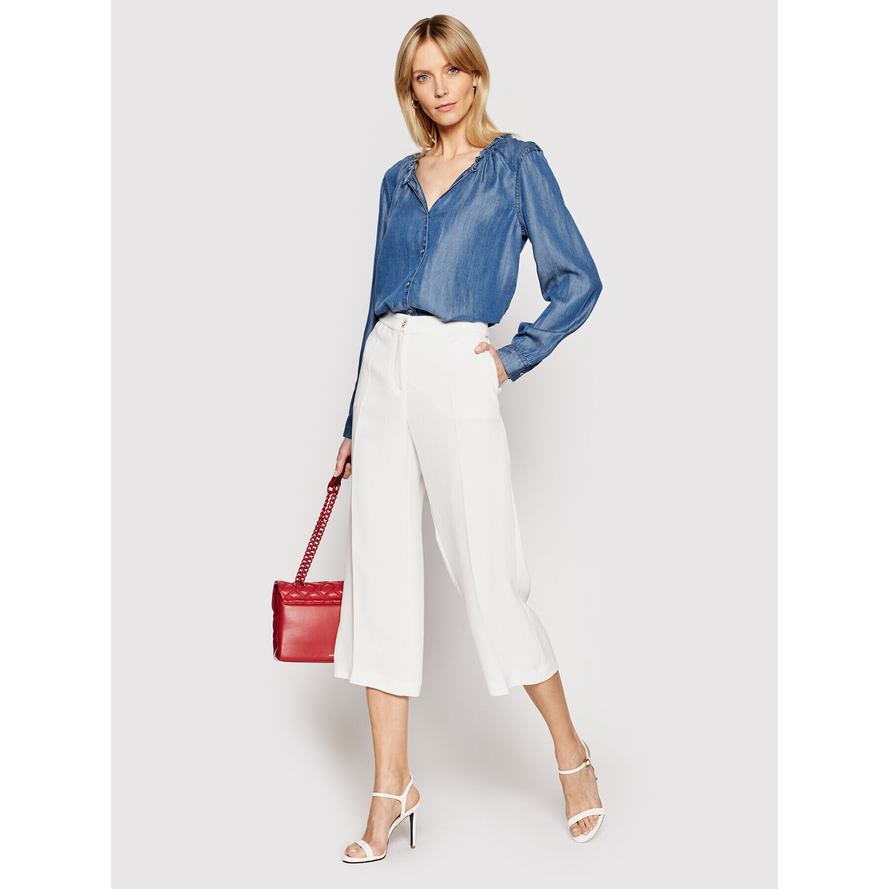 DKNY Риза P1BSJG56 Син Regular Fit - Pepit.bg