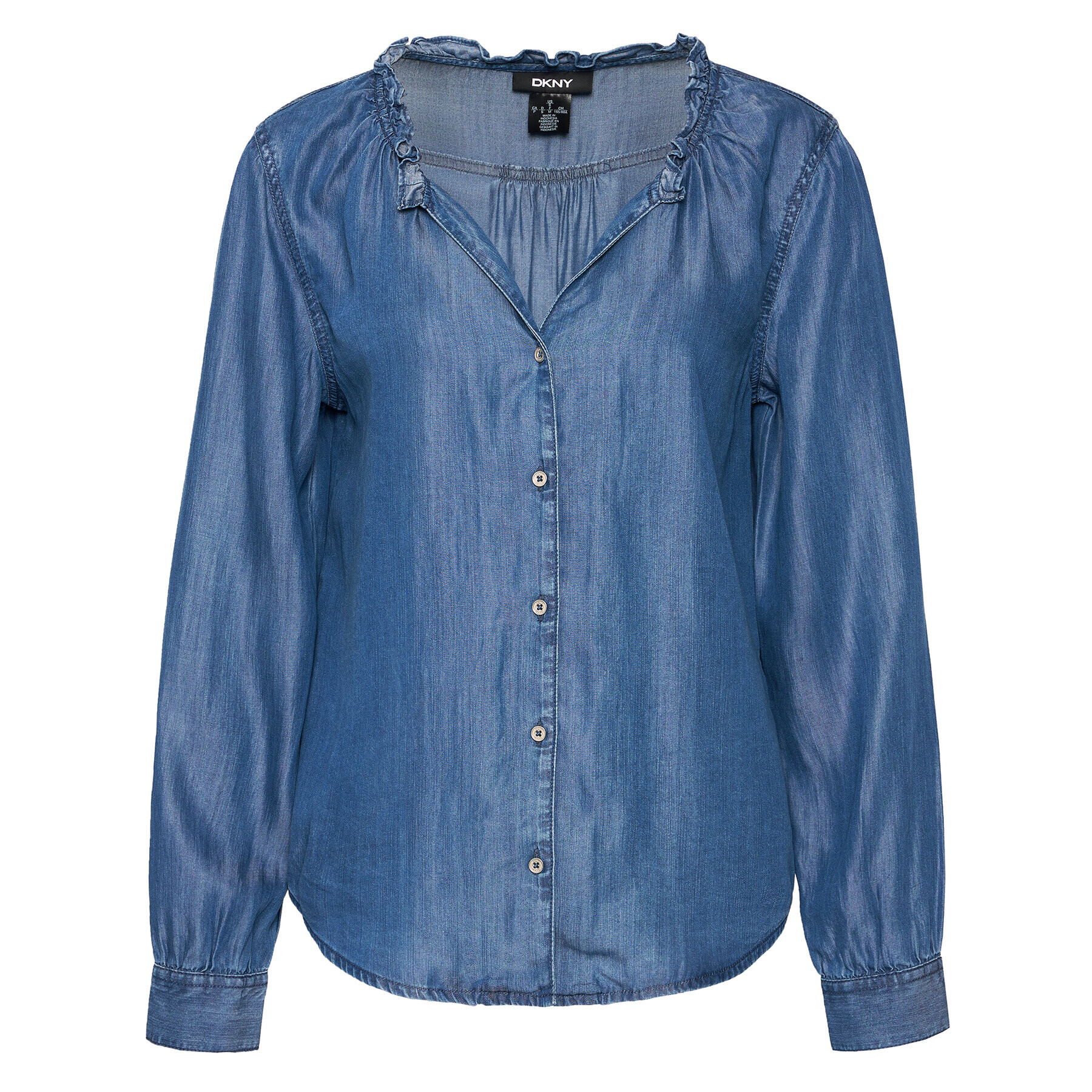 DKNY Риза P1BSJG56 Син Regular Fit - Pepit.bg
