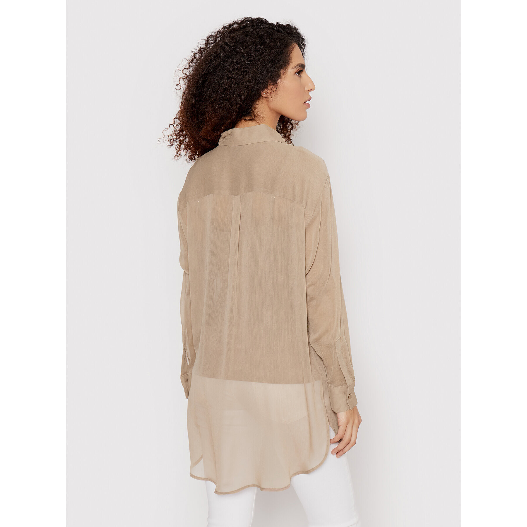 DKNY Риза P1KMFK72 Кафяв Relaxed Fit - Pepit.bg