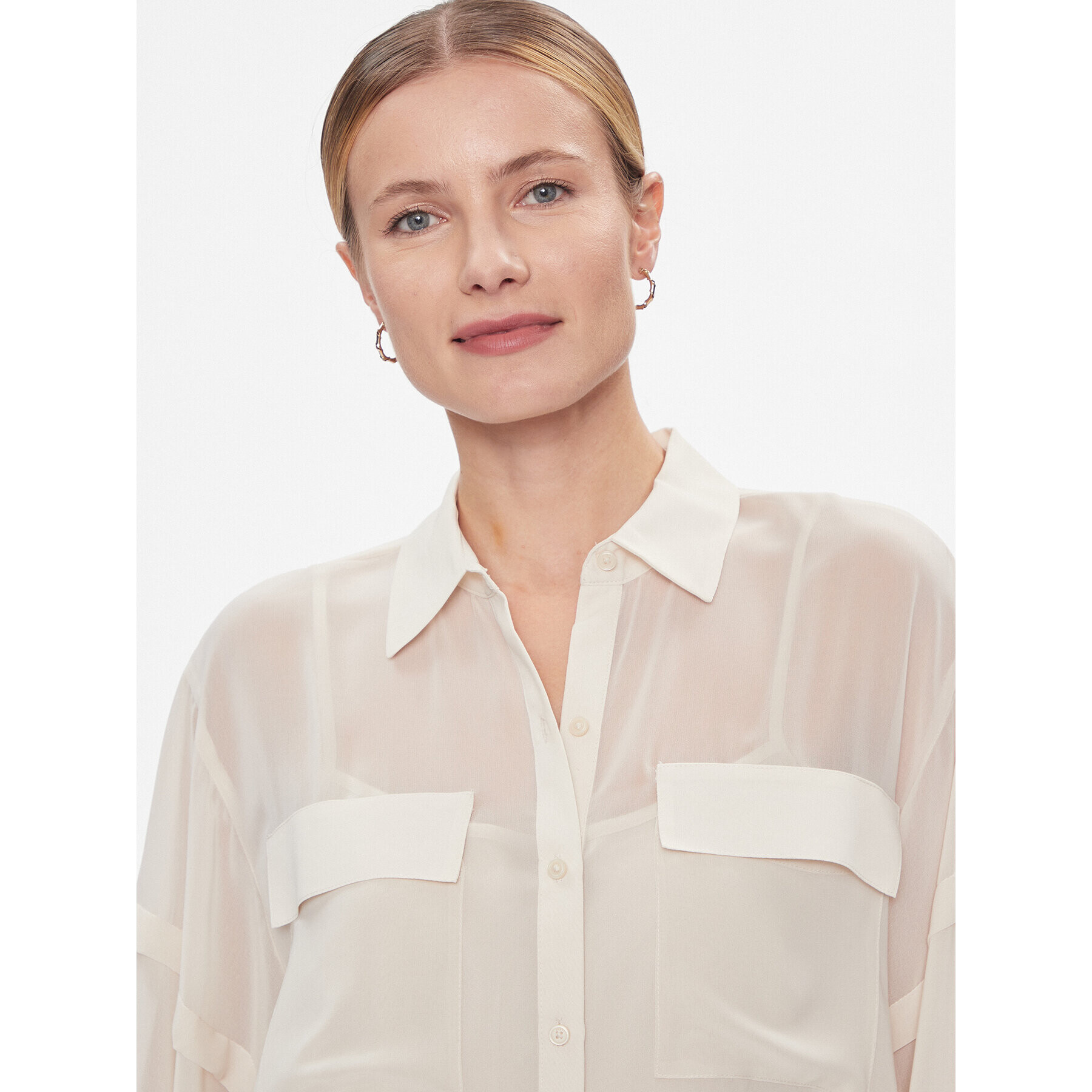 DKNY Риза P3KMGV44 Каки Relaxed Fit - Pepit.bg