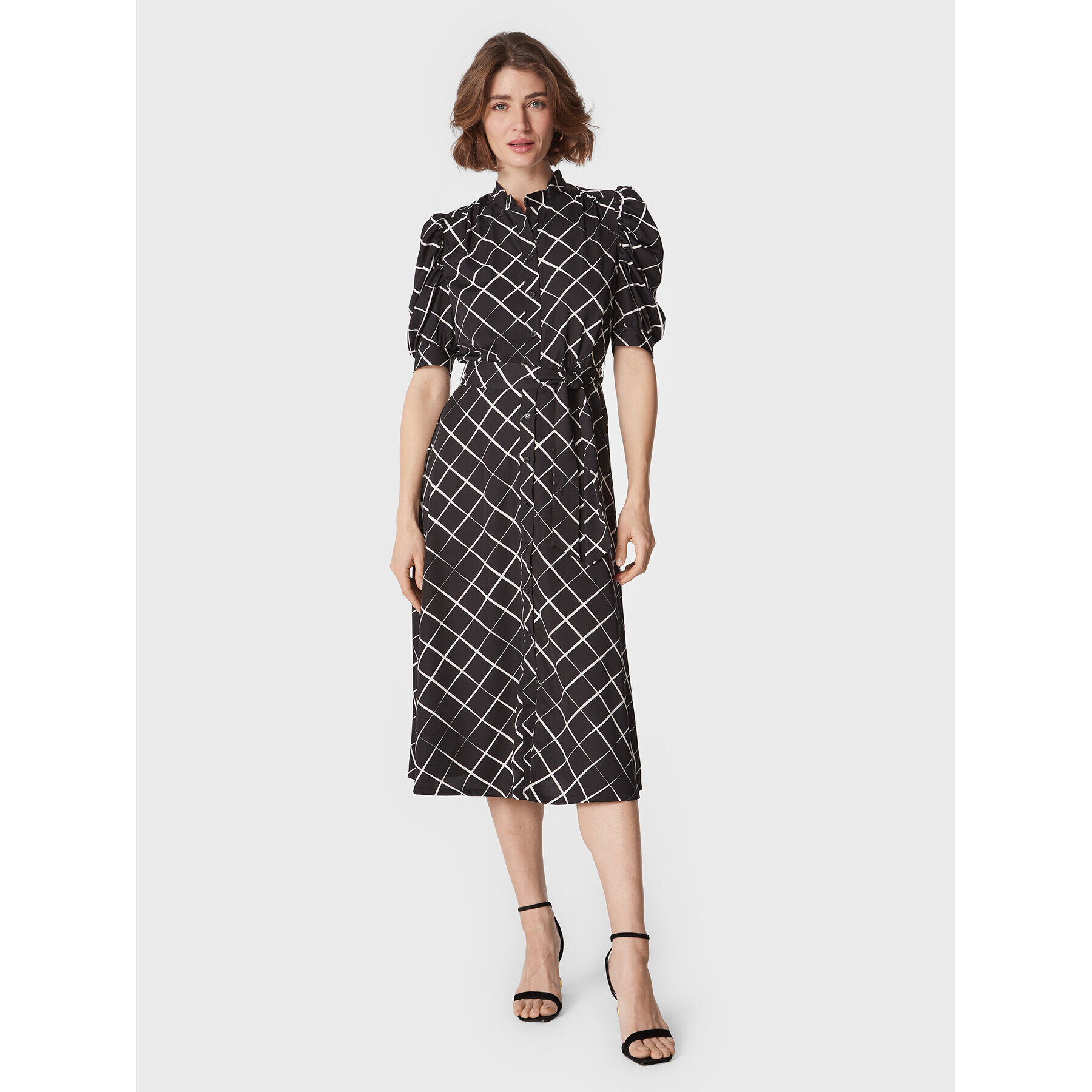 DKNY Рокля тип риза DD2GD123 Черен Regular Fit - Pepit.bg