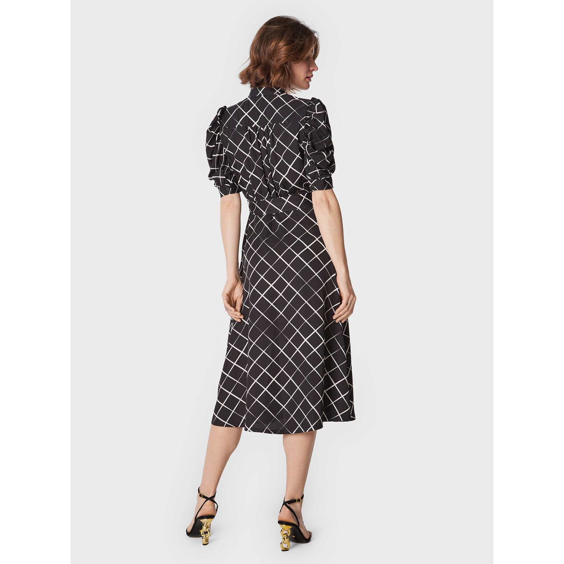 DKNY Рокля тип риза DD2GD123 Черен Regular Fit - Pepit.bg