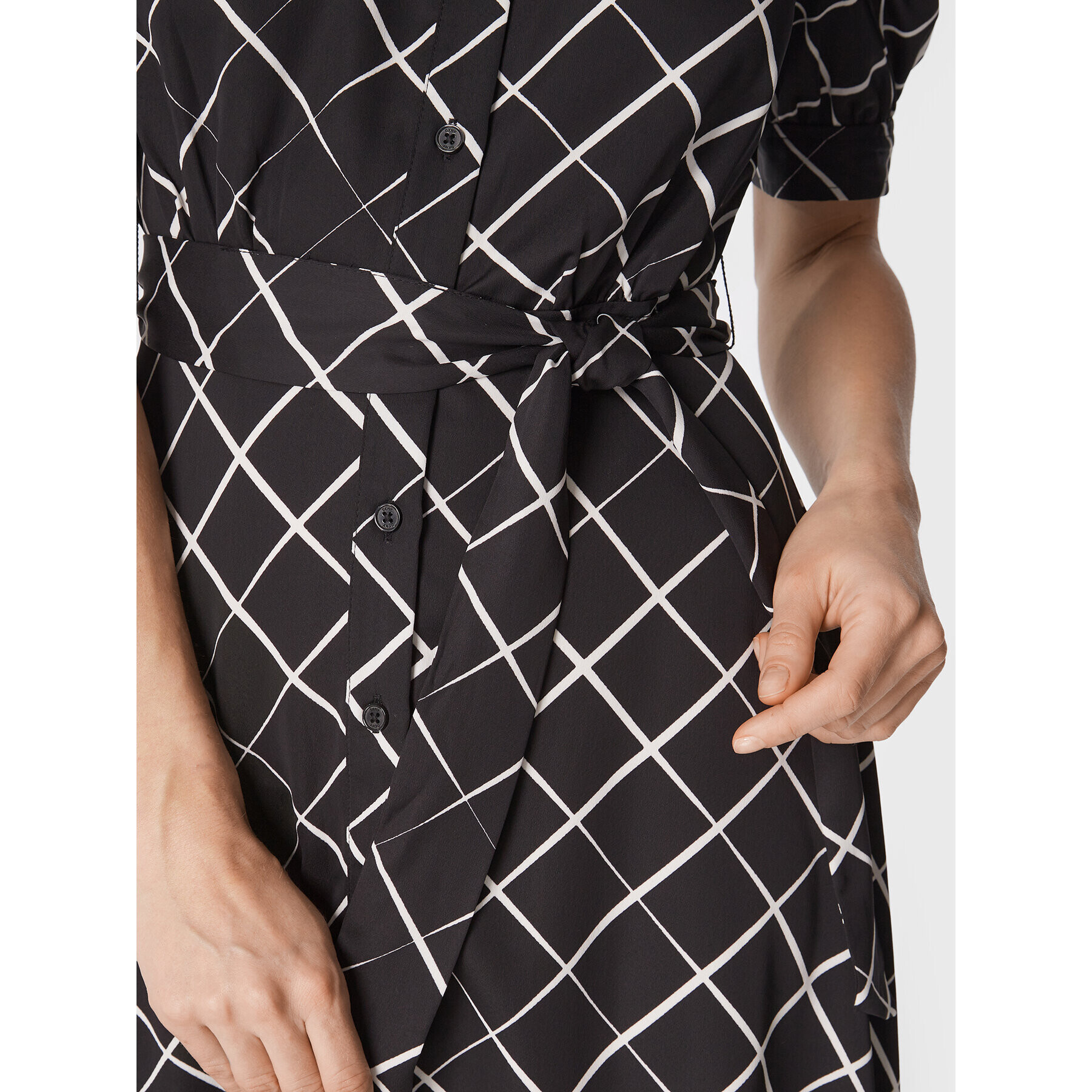DKNY Рокля тип риза DD2GD123 Черен Regular Fit - Pepit.bg