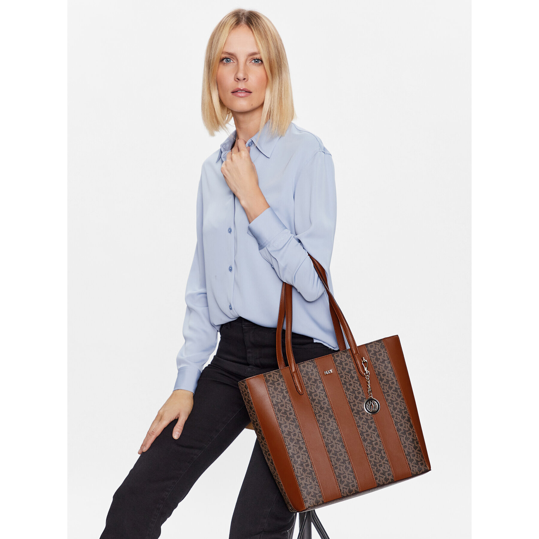DKNY Сак Bryant Ns Tote R23A4R73 Кафяв - Pepit.bg