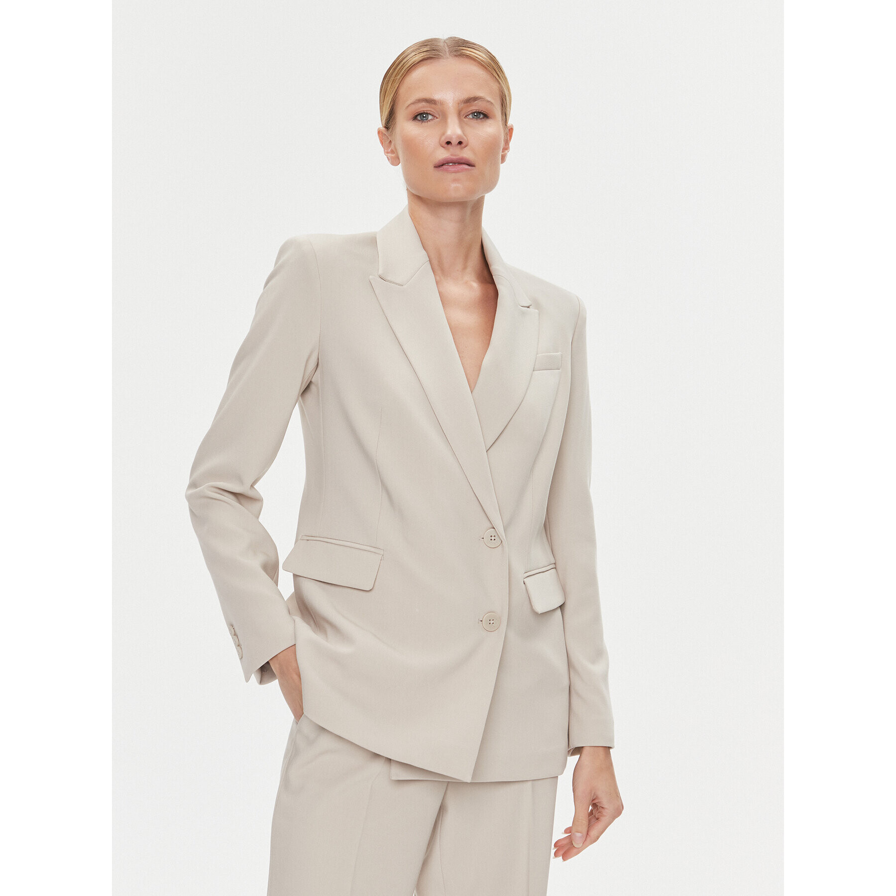 DKNY Сако UK3JX187 Бежов Regular Fit - Pepit.bg
