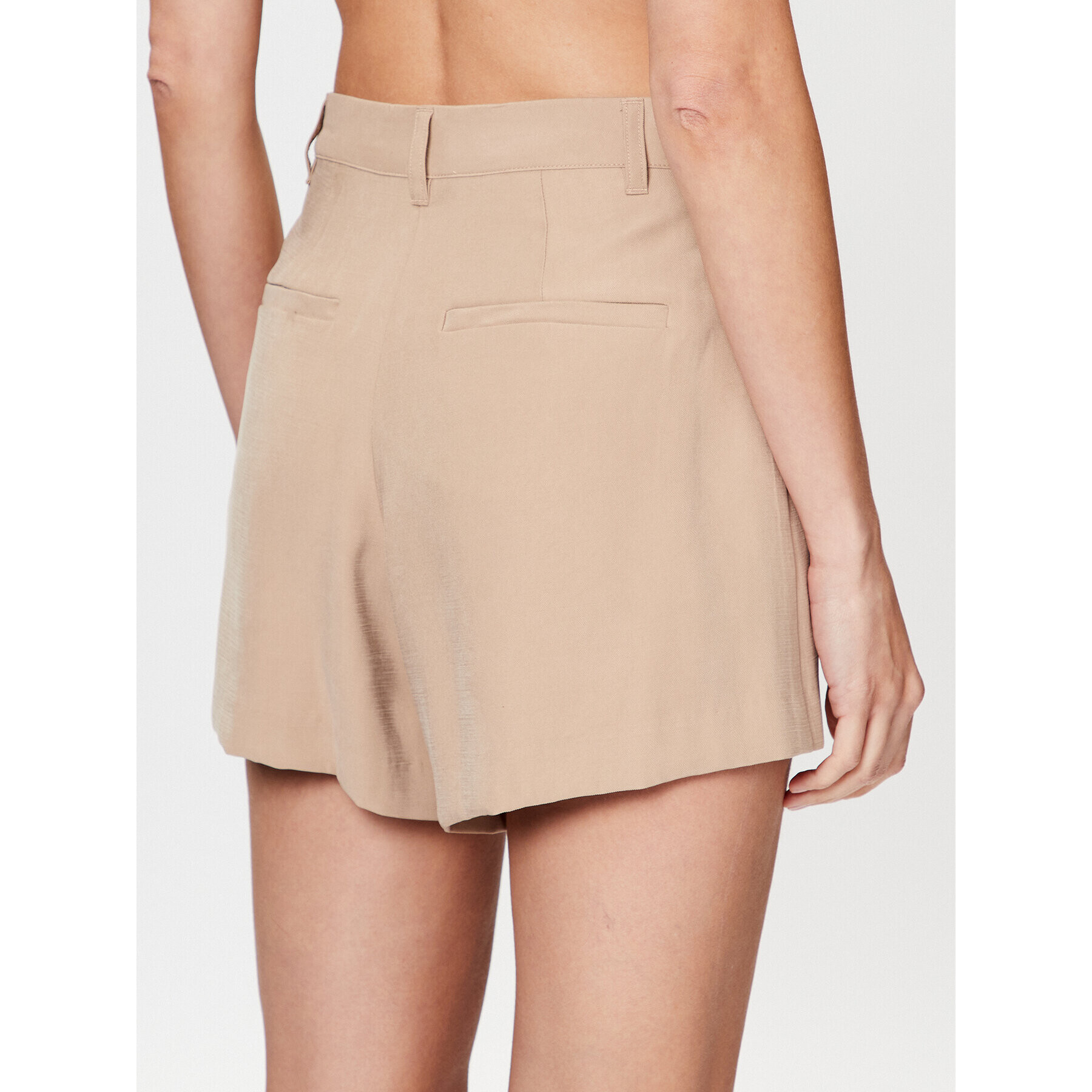 DKNY Шорти от плат P3BNTR11 Бежов Regular Fit - Pepit.bg