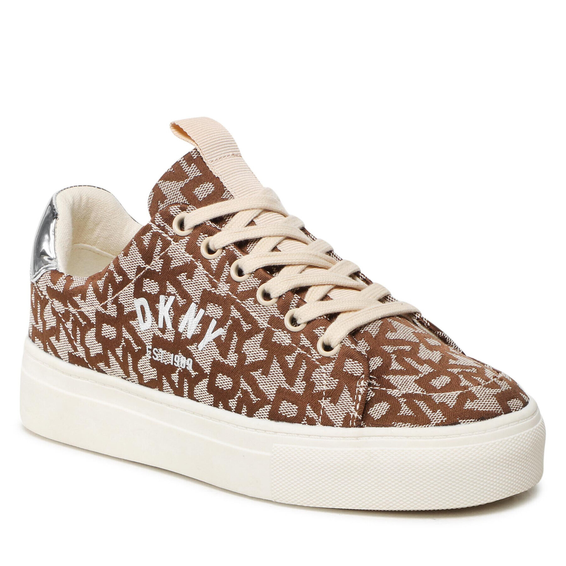 DKNY Сникърси Cara K4191321 Кафяв - Pepit.bg