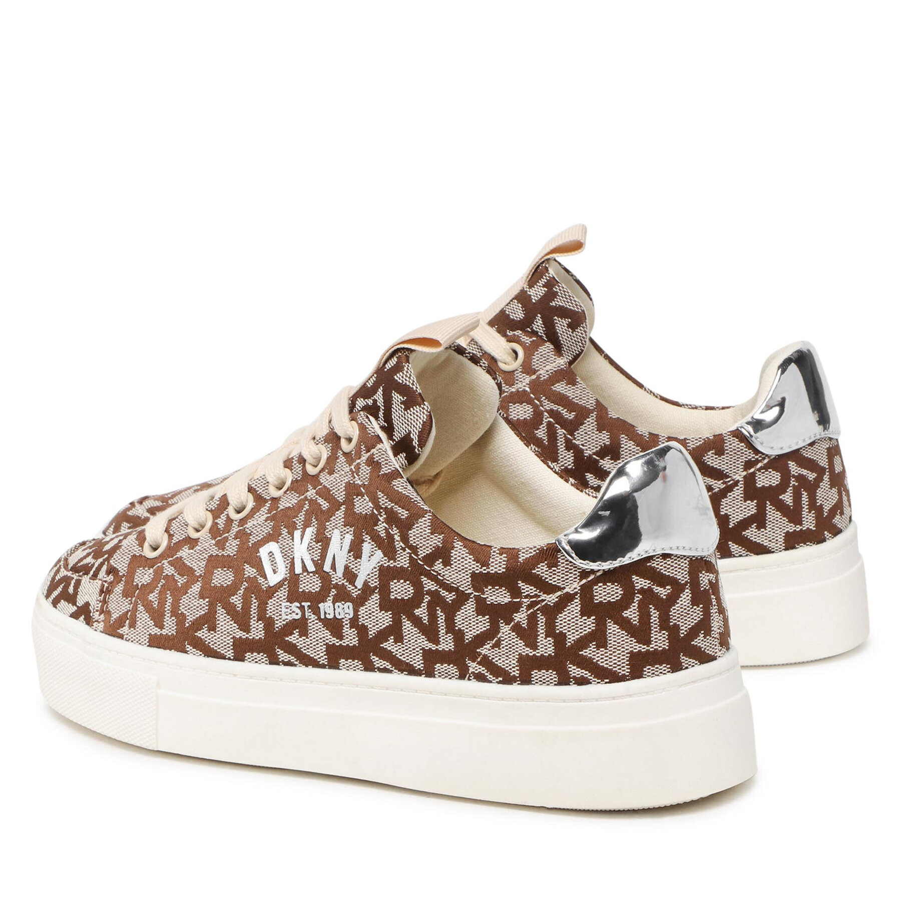 DKNY Сникърси Cara K4191321 Кафяв - Pepit.bg