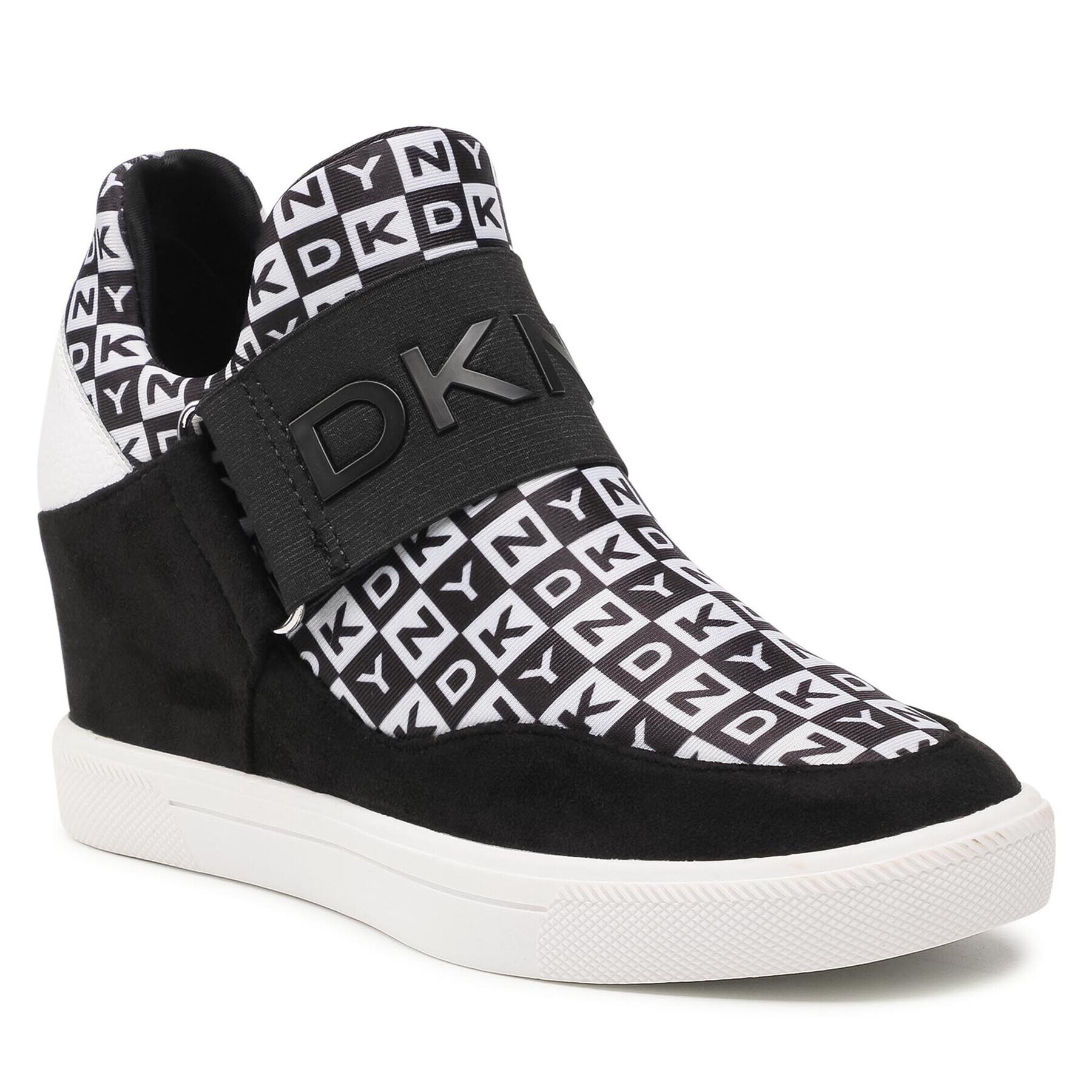 DKNY Сникърси Cosmos Wedge Sneak K2121680 Черен - Pepit.bg