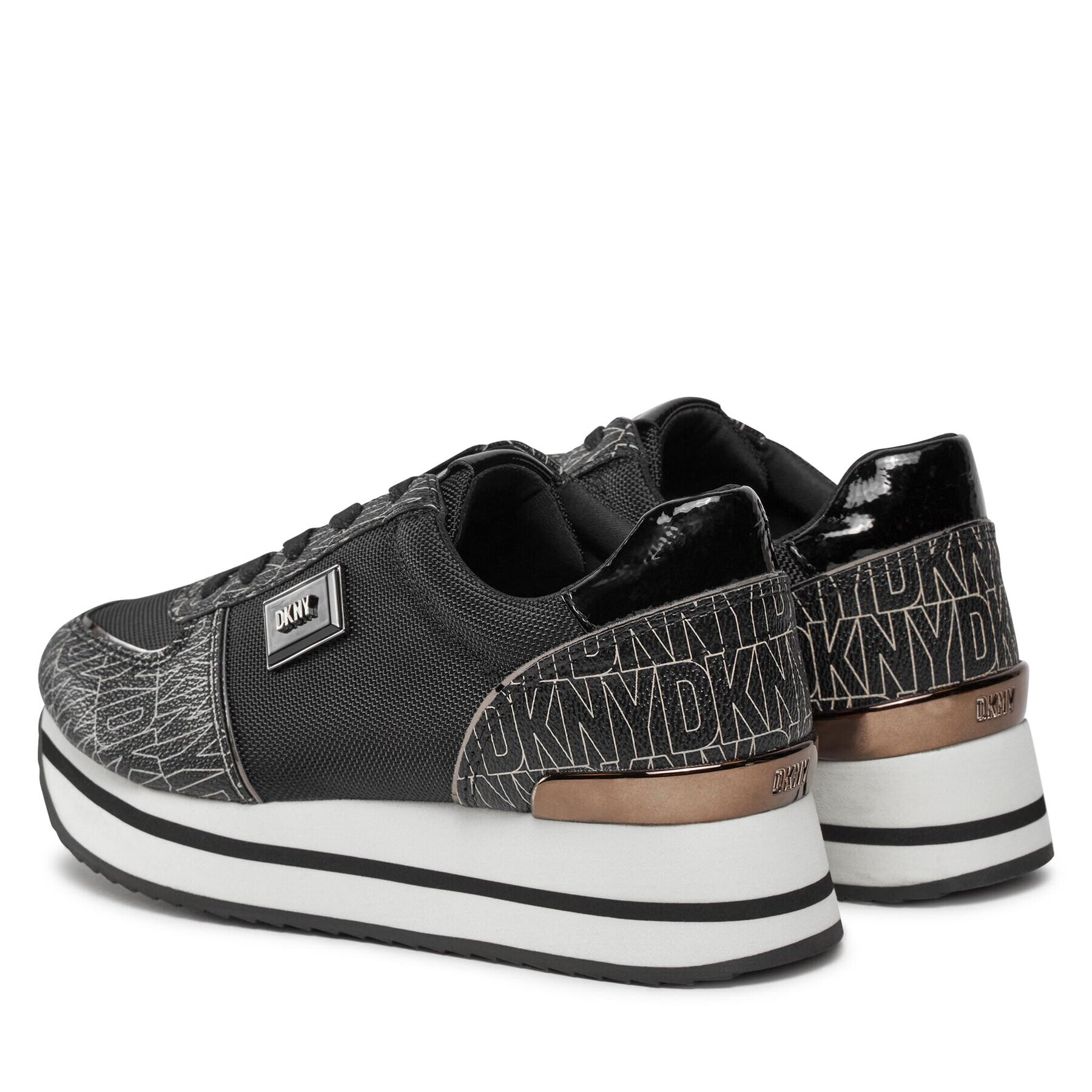DKNY Сникърси Davie K3314512 Черен - Pepit.bg