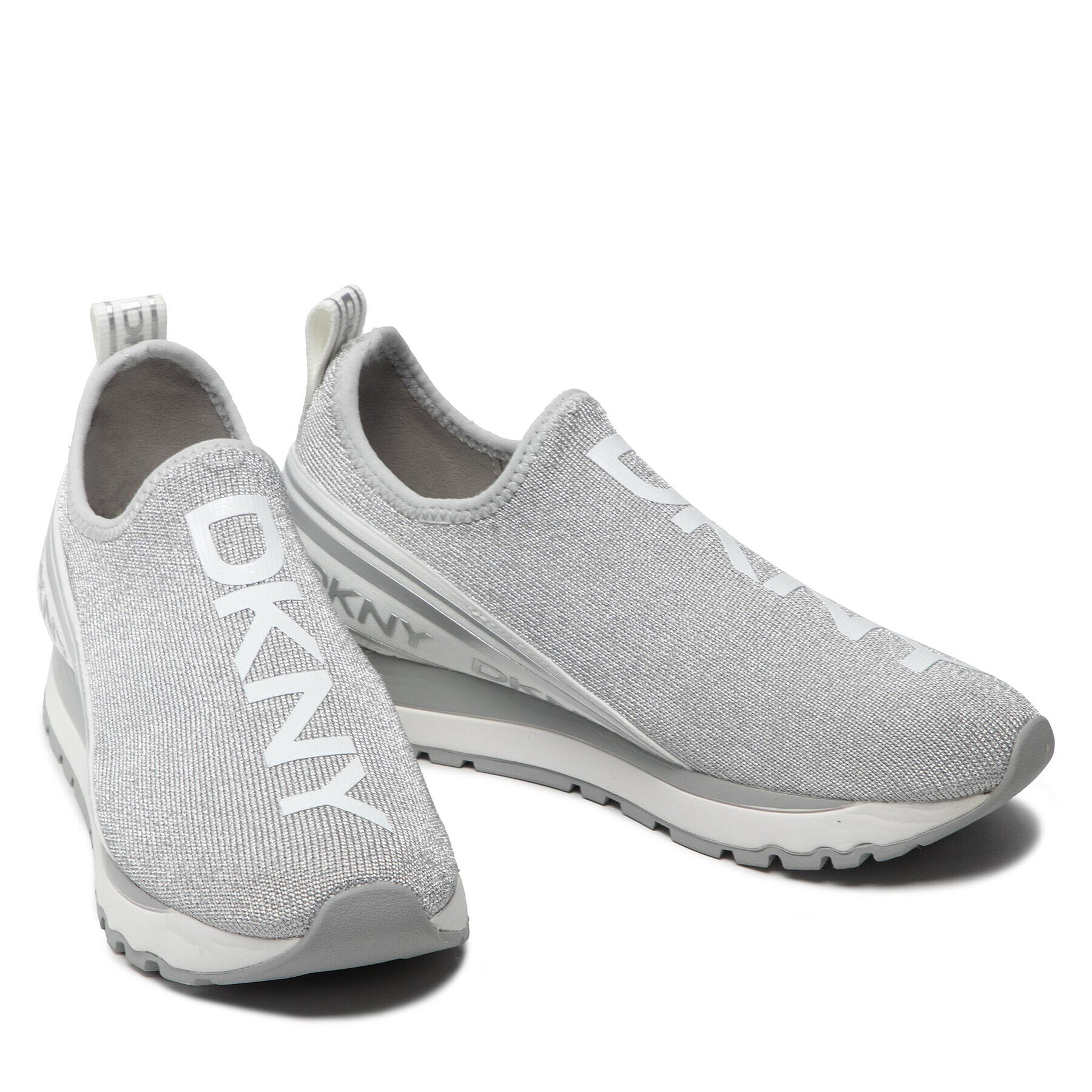DKNY Сникърси Jay-Slip On Sneake K1254231 Сребрист - Pepit.bg