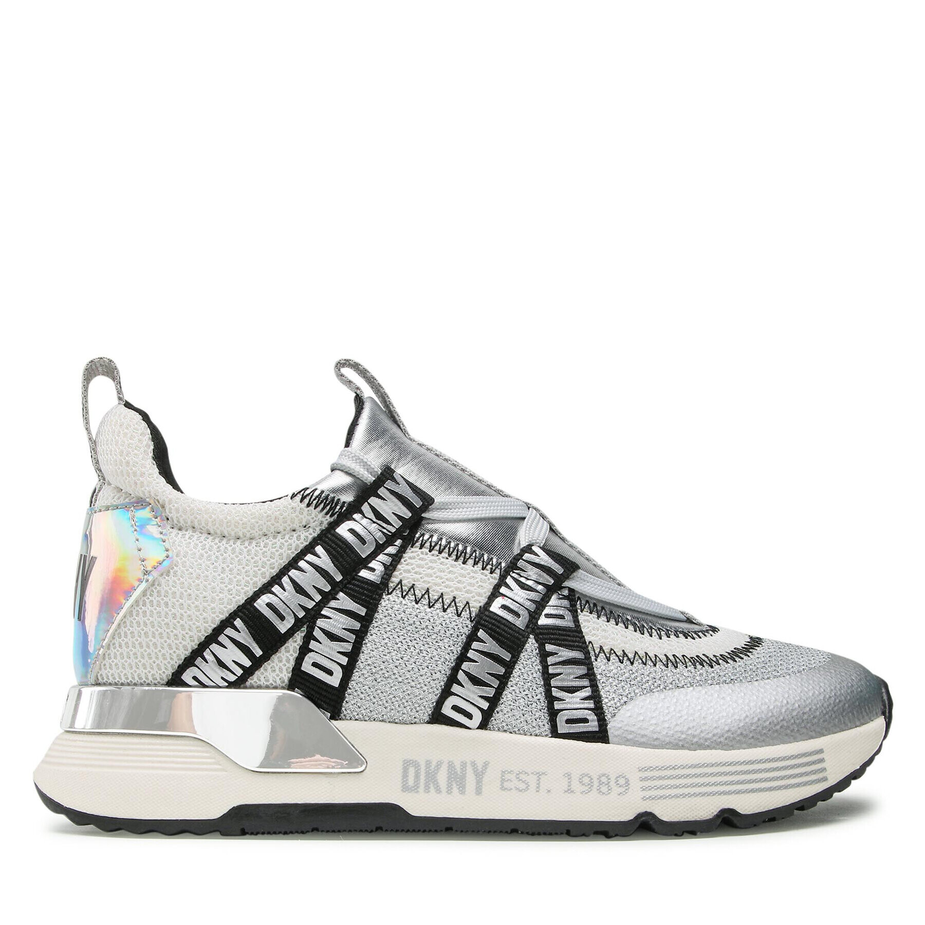 DKNY Сникърси Nash K1271442 Сребрист - Pepit.bg