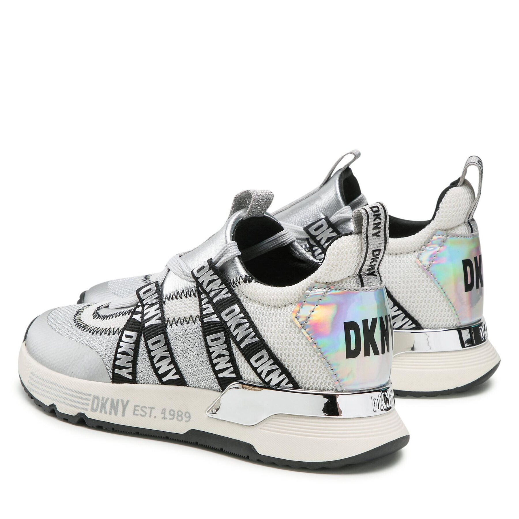 DKNY Сникърси Nash K1271442 Сребрист - Pepit.bg
