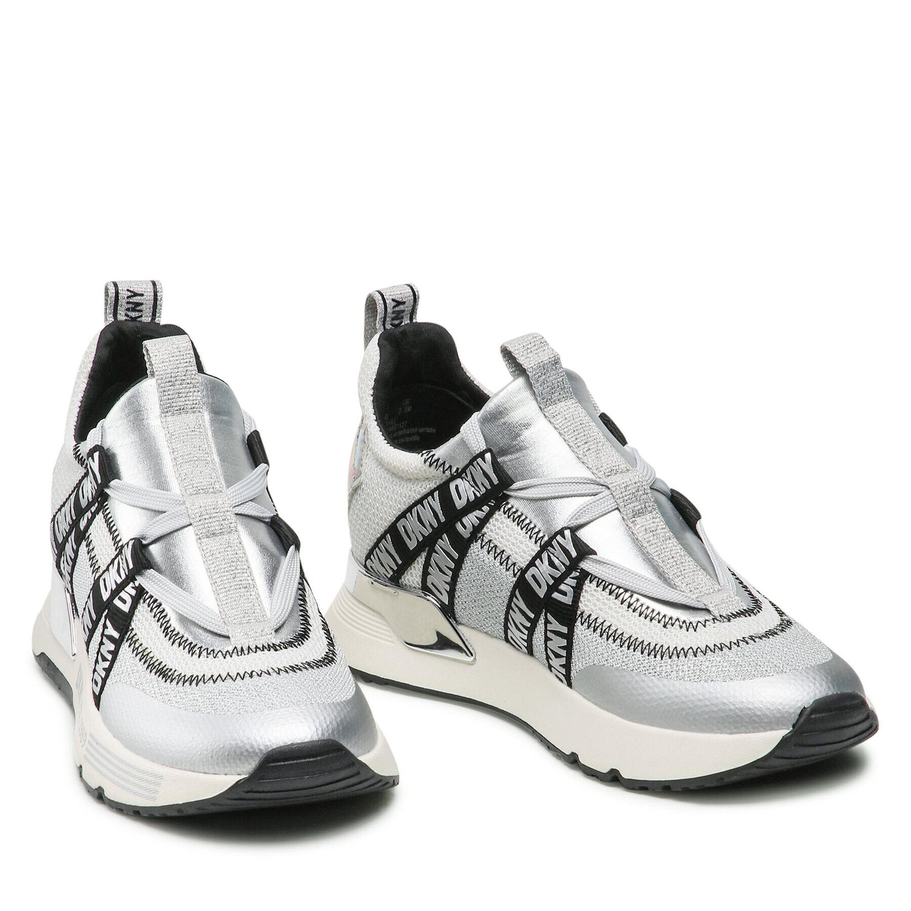 DKNY Сникърси Nash K1271442 Сребрист - Pepit.bg